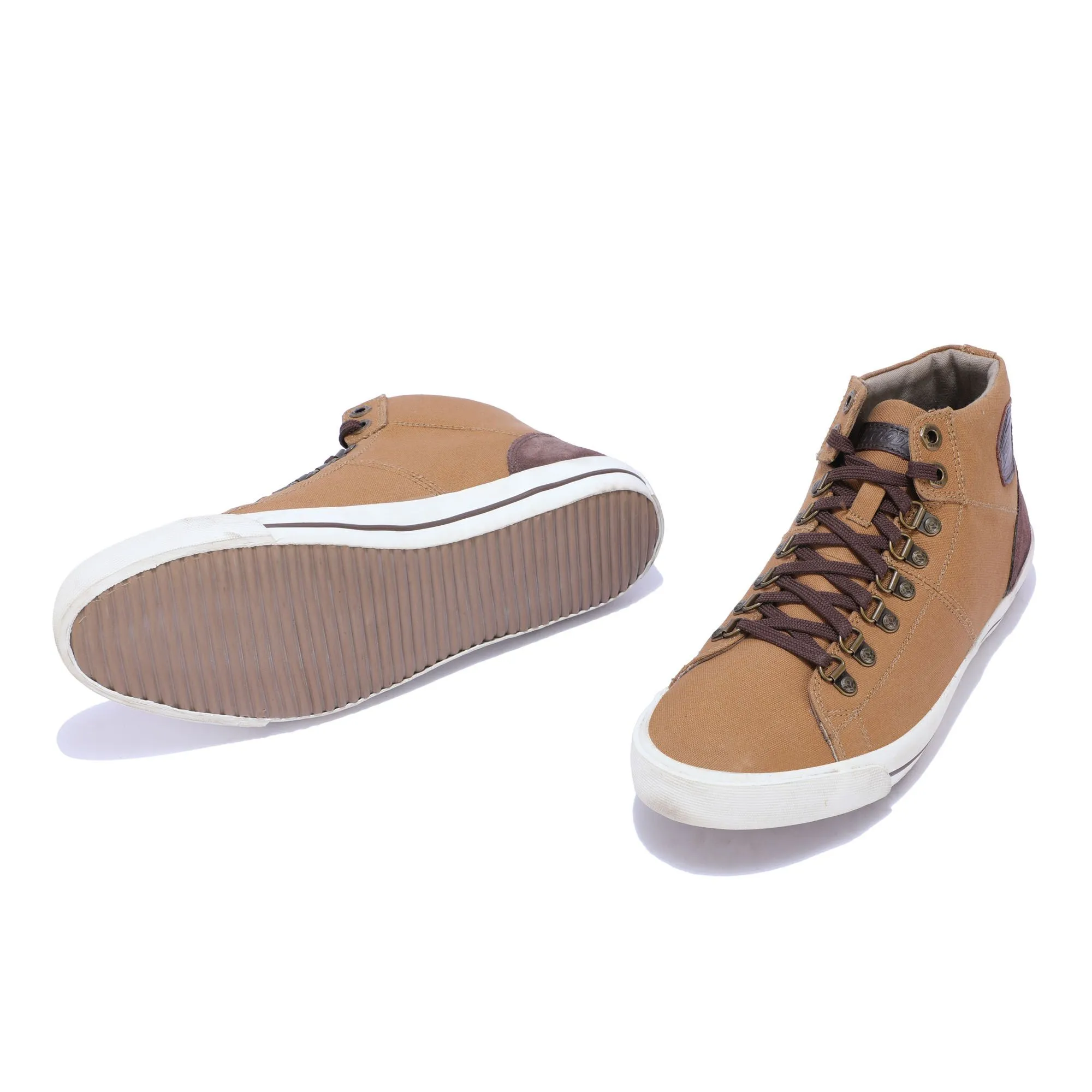 Woodland CAMEL canvas sneakers - Thumbnail 4