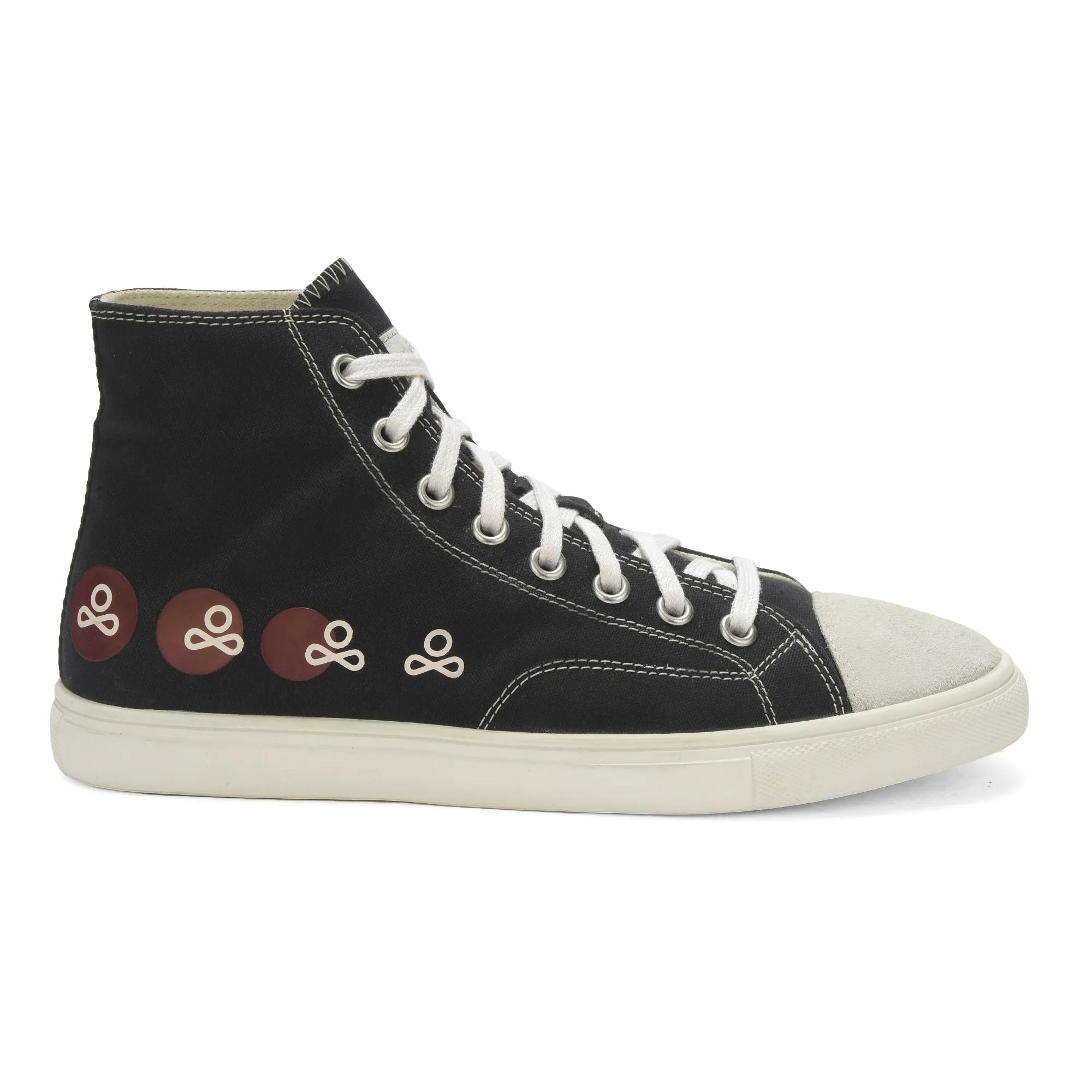 Black Canvas Sneaker for men - Thumbnail 2