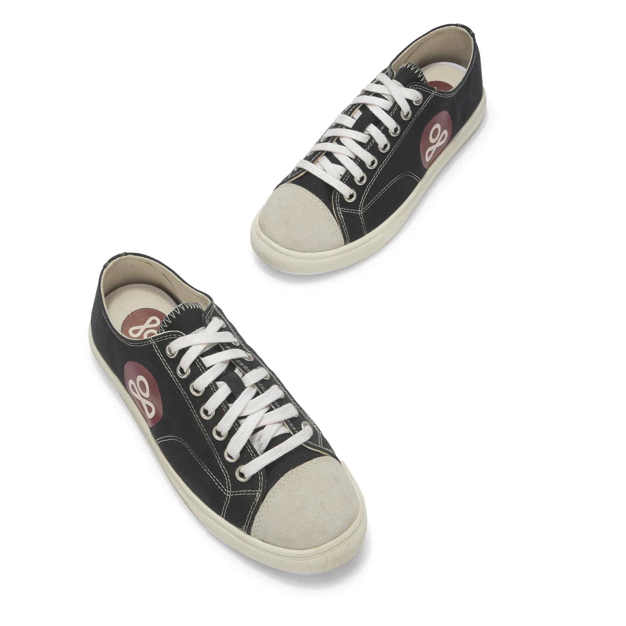 Black Canvas Sneaker for men - Thumbnail 4