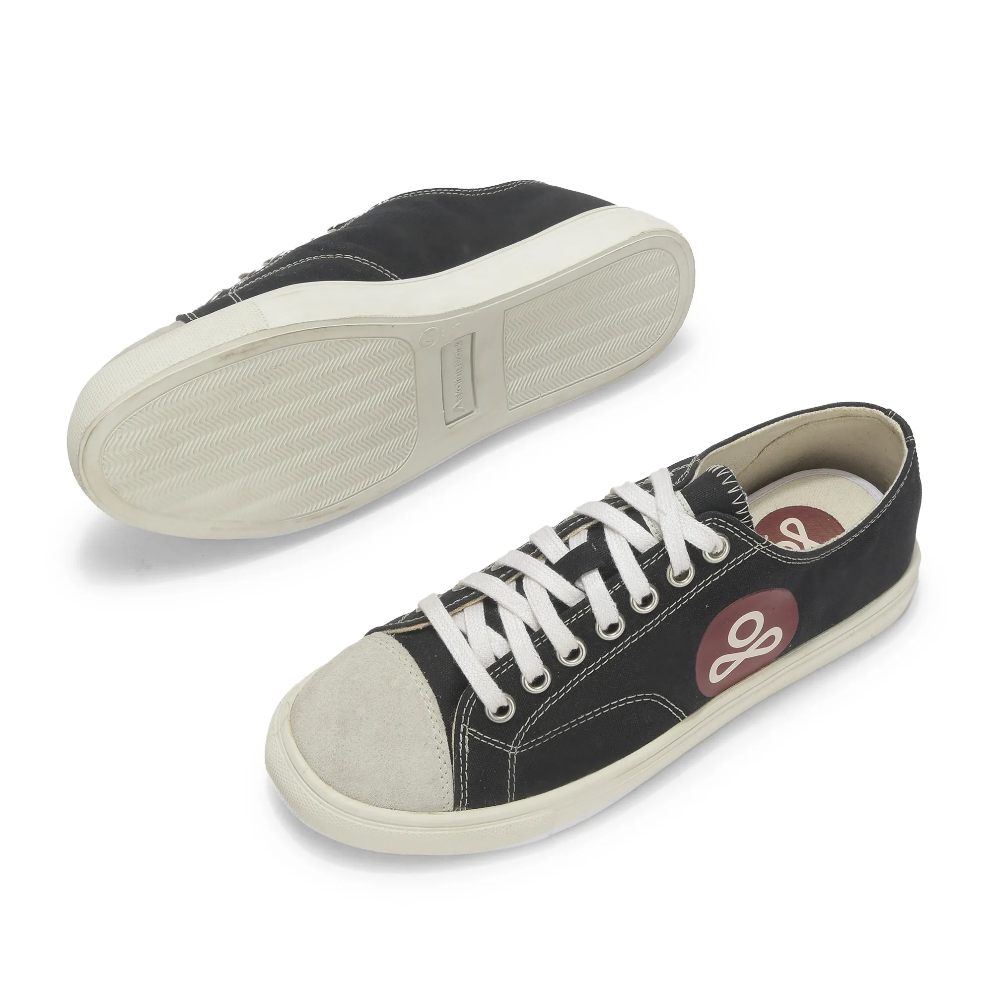Black Canvas Sneaker for men - Thumbnail 6