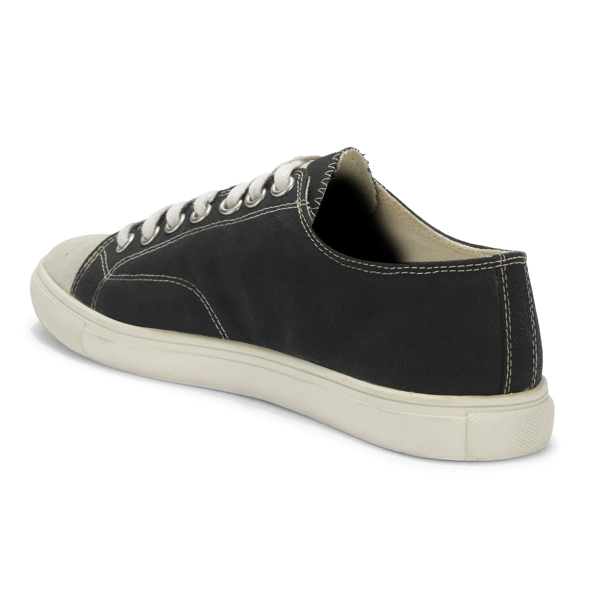 Black Canvas Sneaker for men - Thumbnail 7