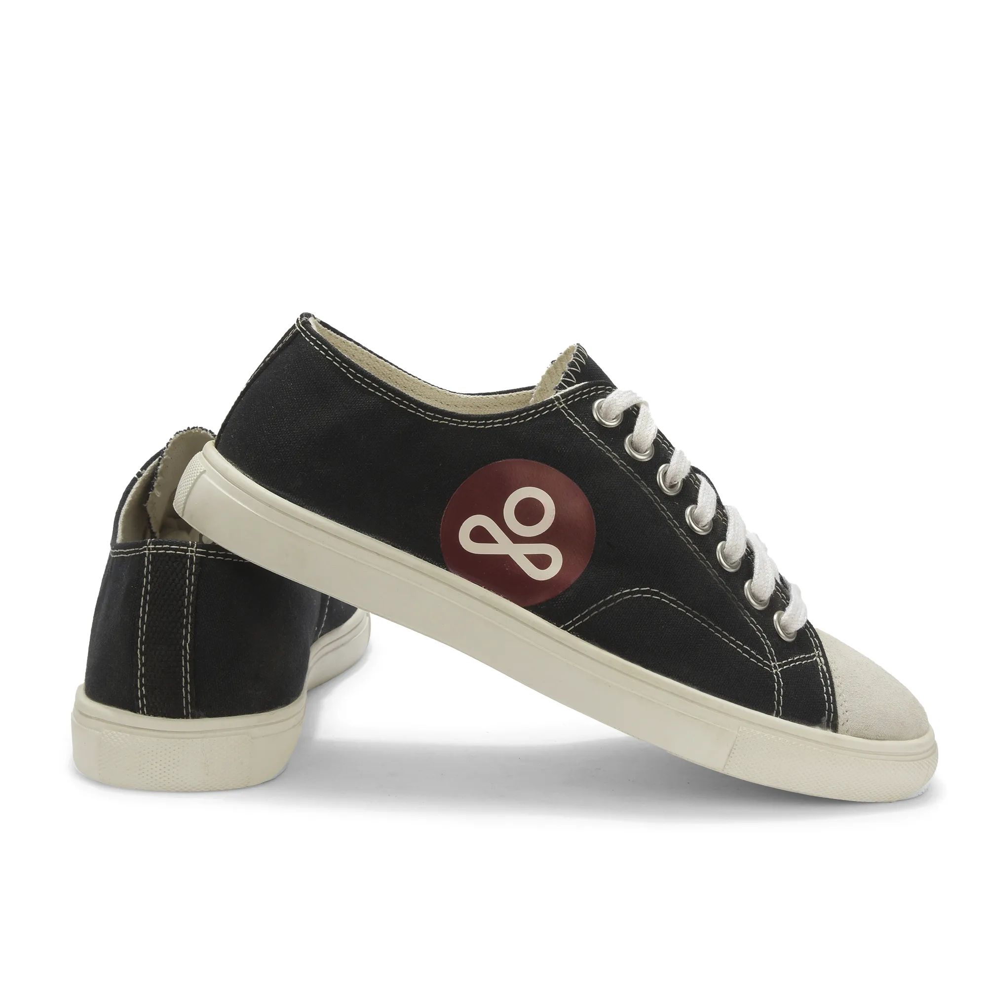 Black Canvas Sneaker for men - Thumbnail 10