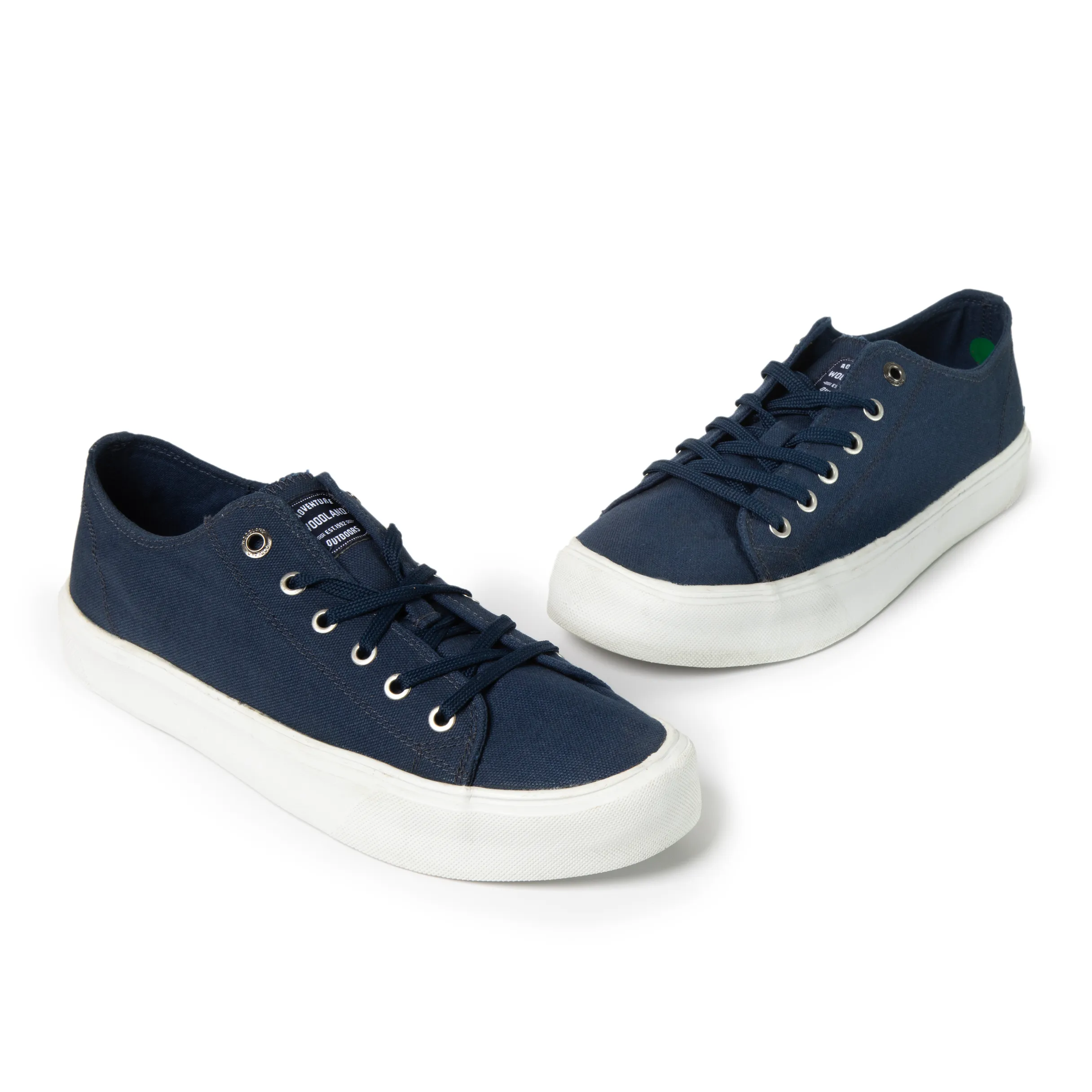 Woodland Navy Canvas Everyday Lace Casuals - Thumbnail 4