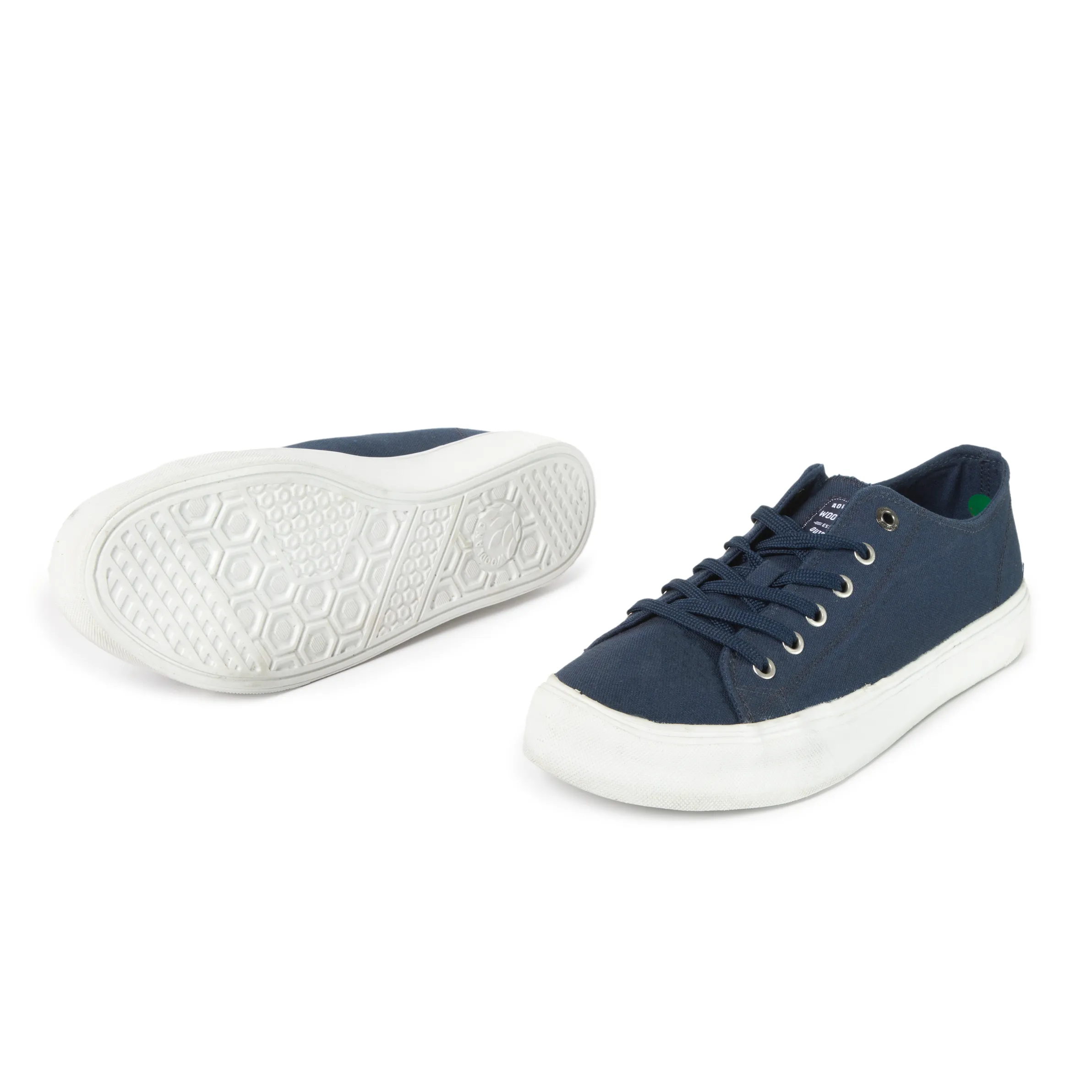 Woodland Navy Canvas Everyday Lace Casuals - Thumbnail 6