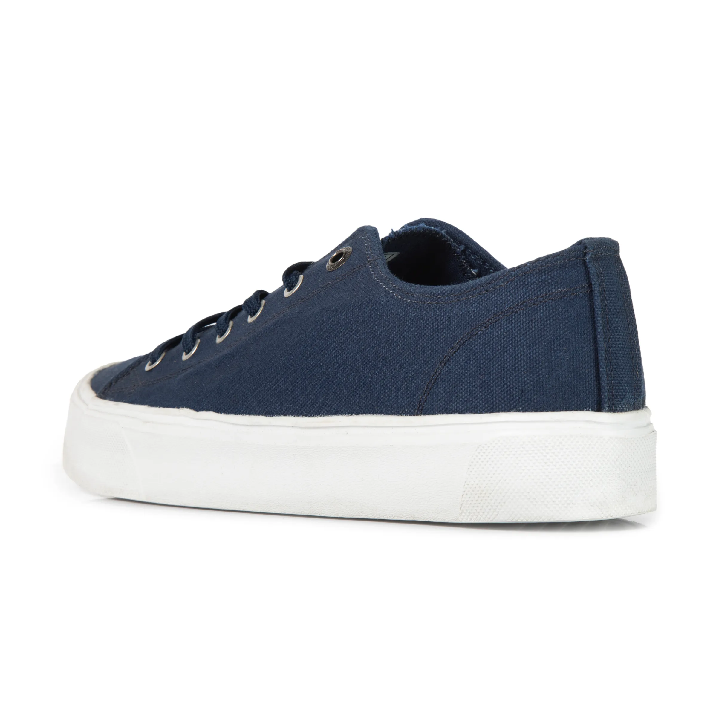 Woodland Navy Canvas Everyday Lace Casuals - Thumbnail 7