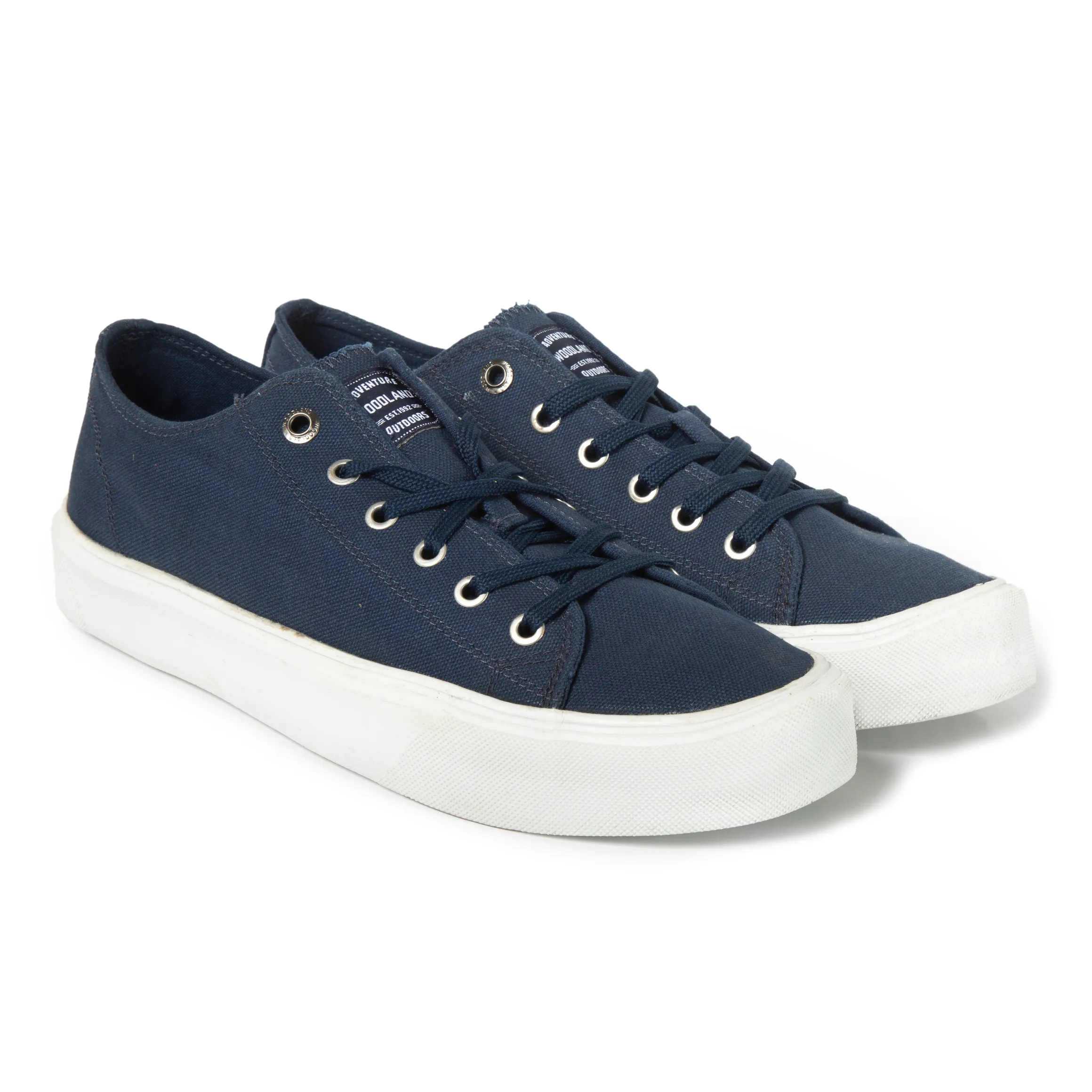 Woodland Navy Canvas Everyday Lace Casuals - Thumbnail 8