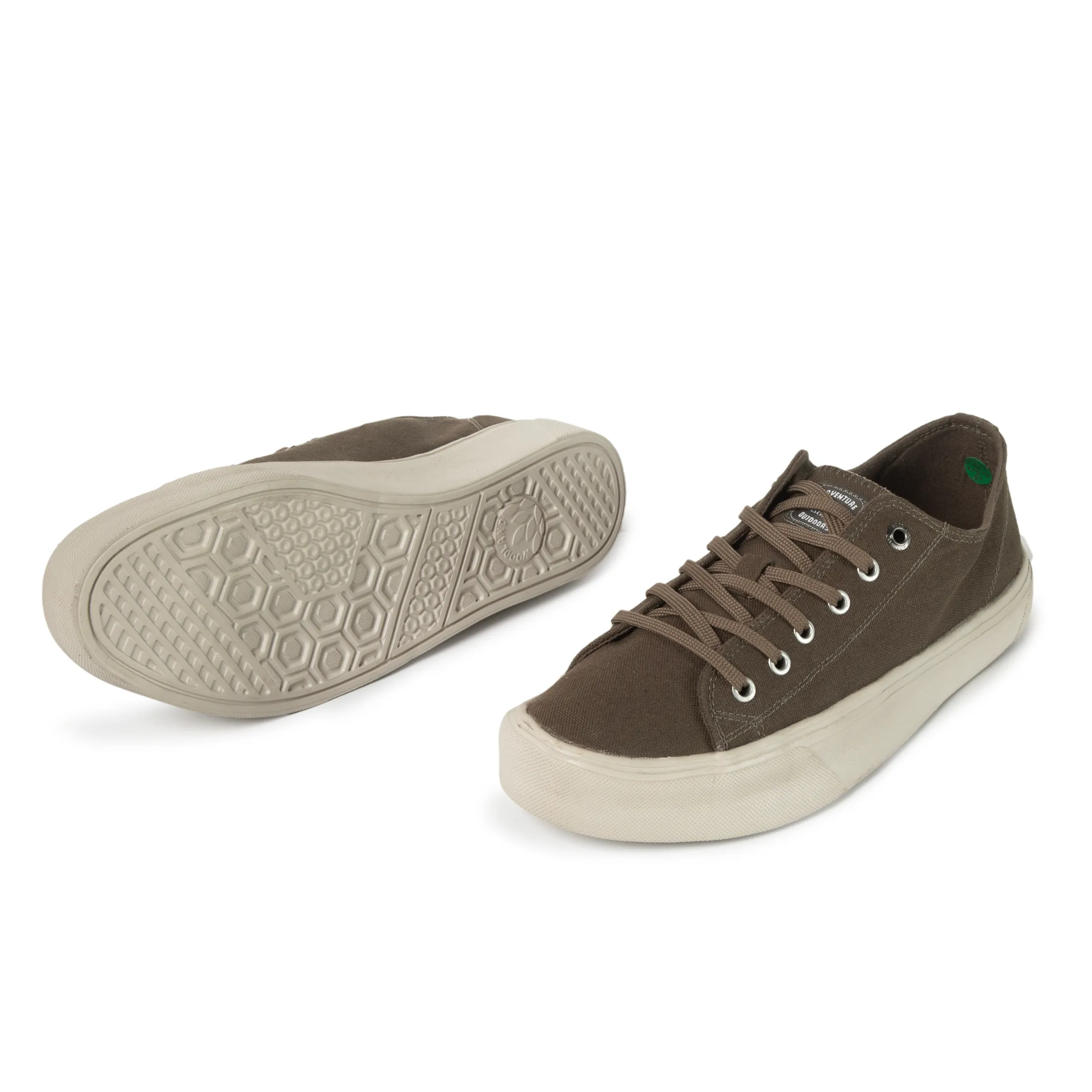 Woodland Olive Canvas Everyday Lace Casuals - Thumbnail 6