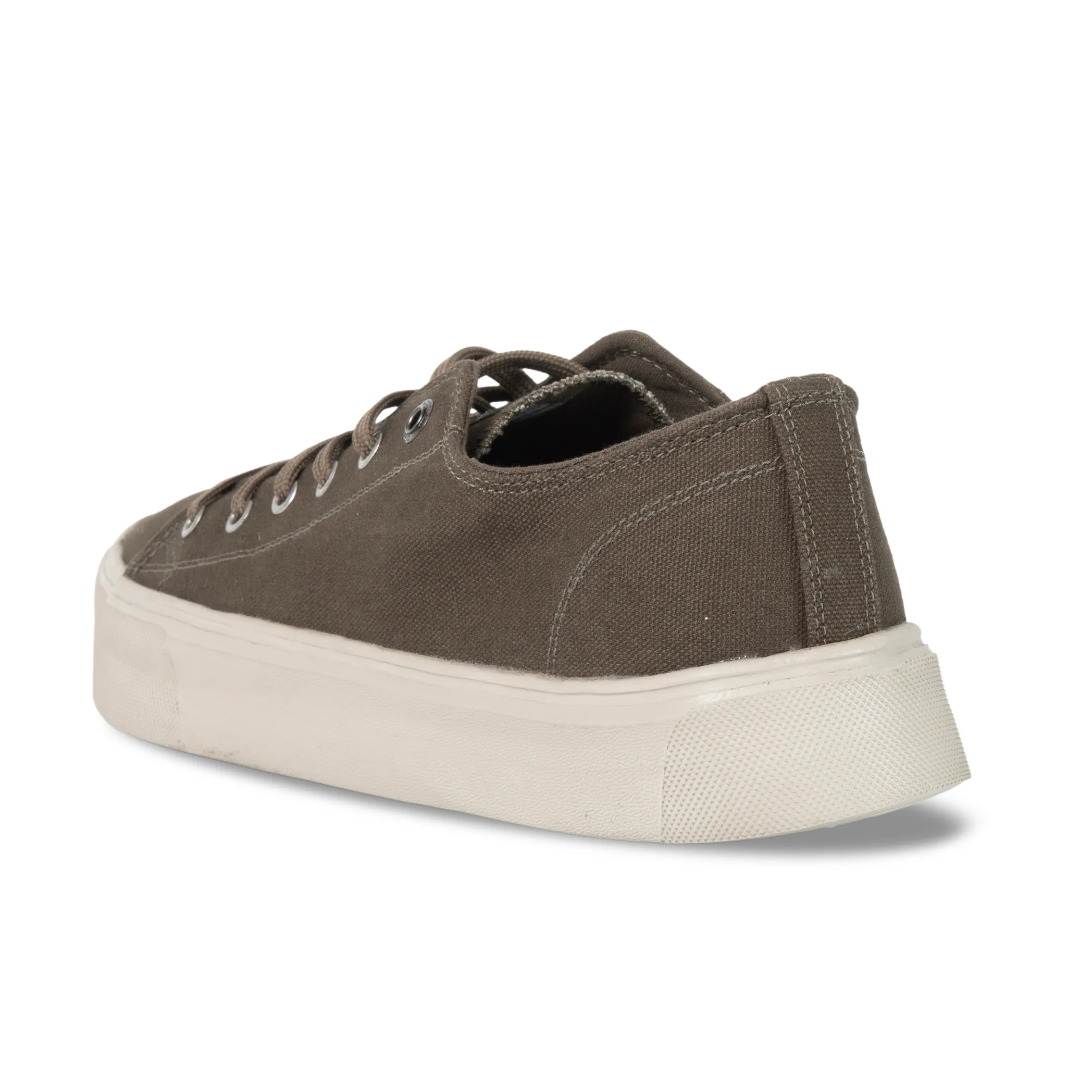 Woodland Olive Canvas Everyday Lace Casuals - Thumbnail 7