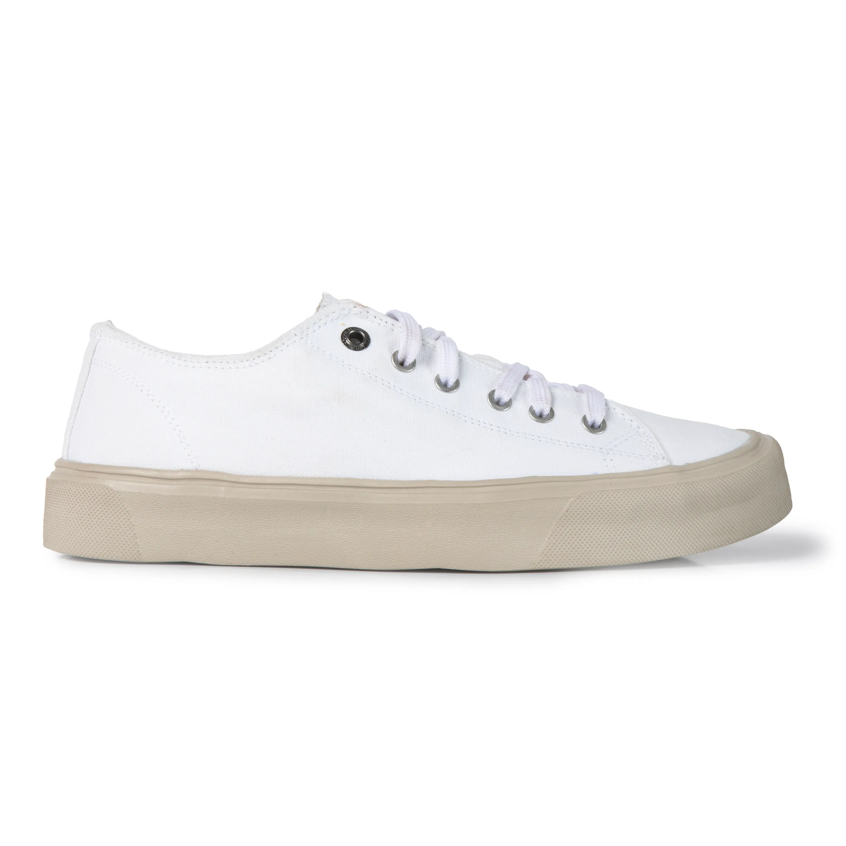 Woodland White Canvas Everyday Lace Casuals - Thumbnail 2