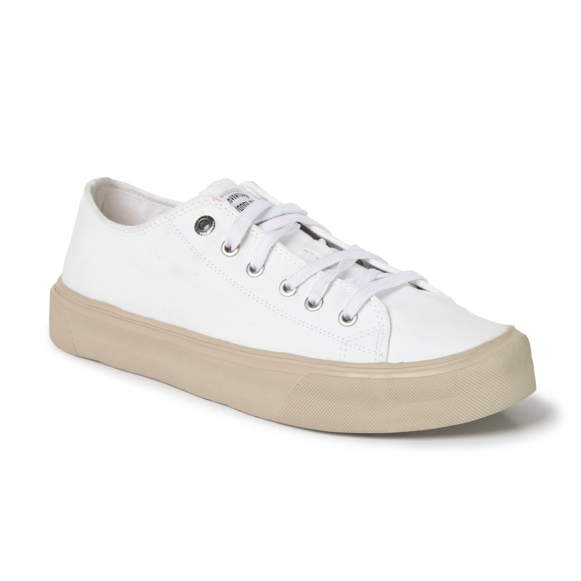 Woodland White Canvas Everyday Lace Casuals - Thumbnail 3