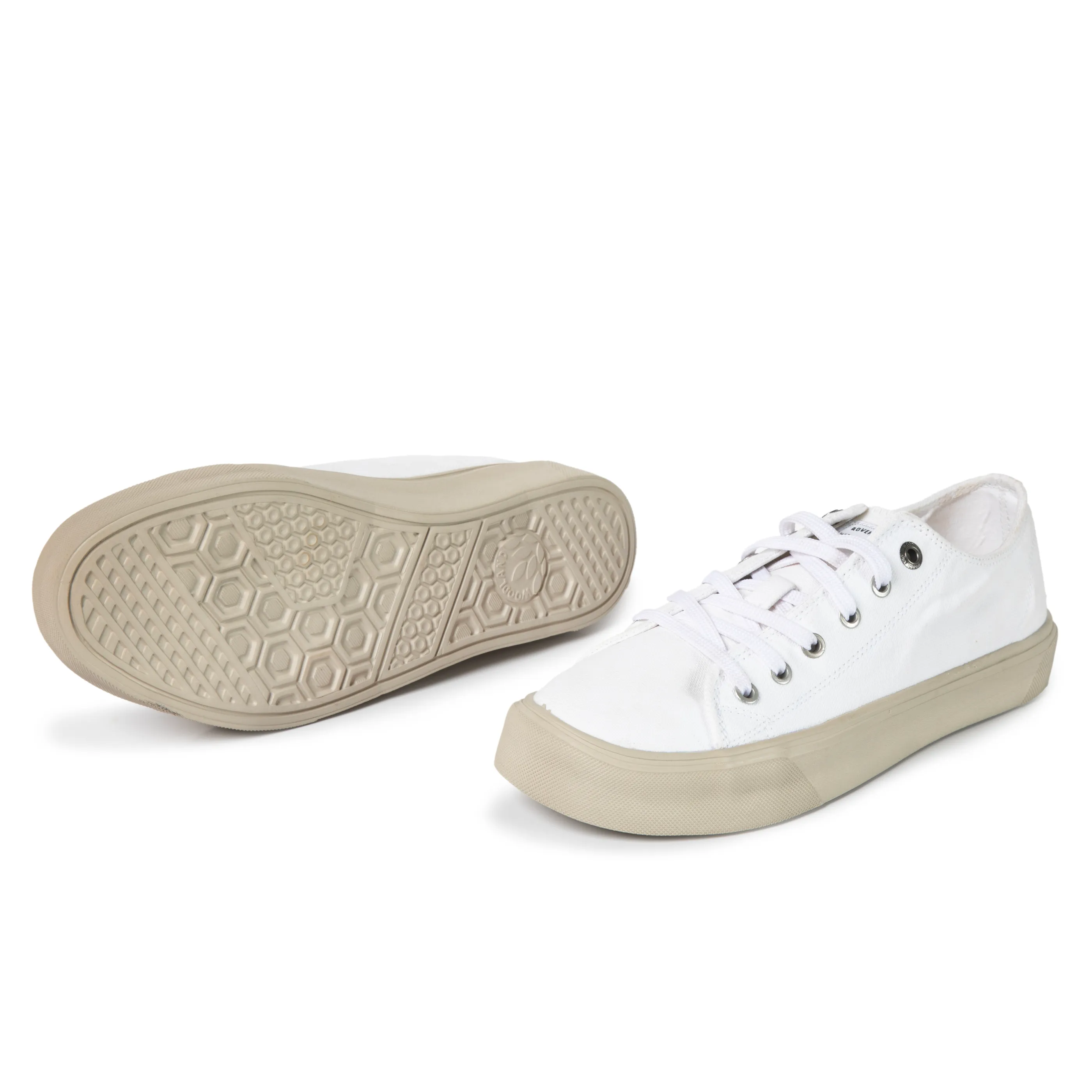 Woodland White Canvas Everyday Lace Casuals - Thumbnail 6