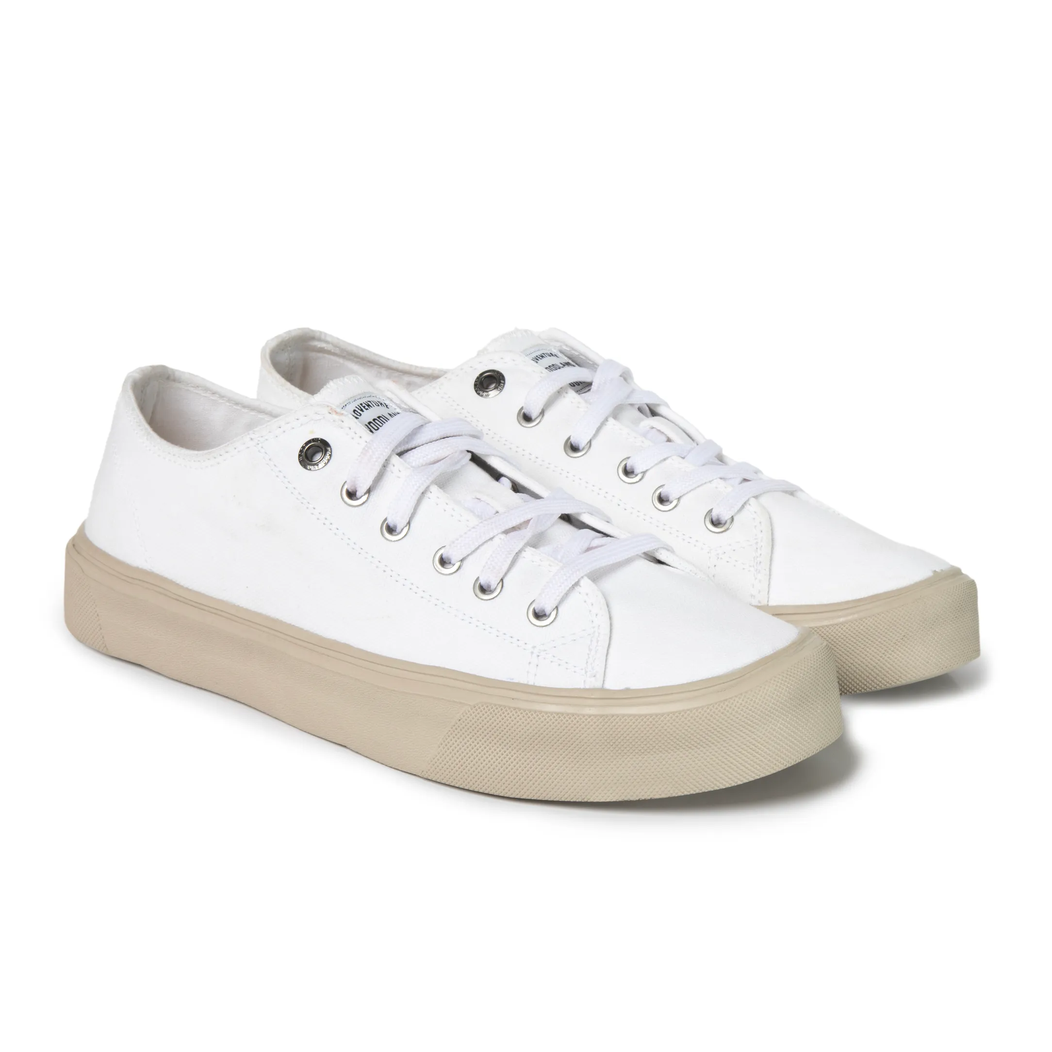Woodland White Canvas Everyday Lace Casuals - Thumbnail 8