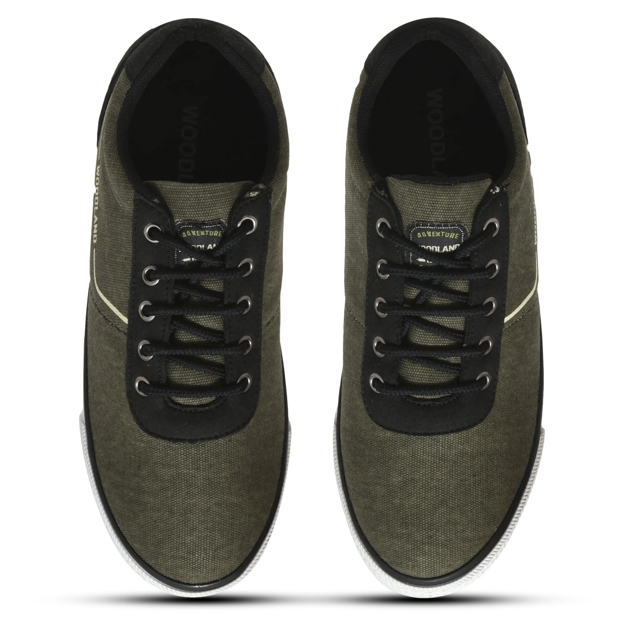 Olive green Canvas Shoe for men - Thumbnail 3