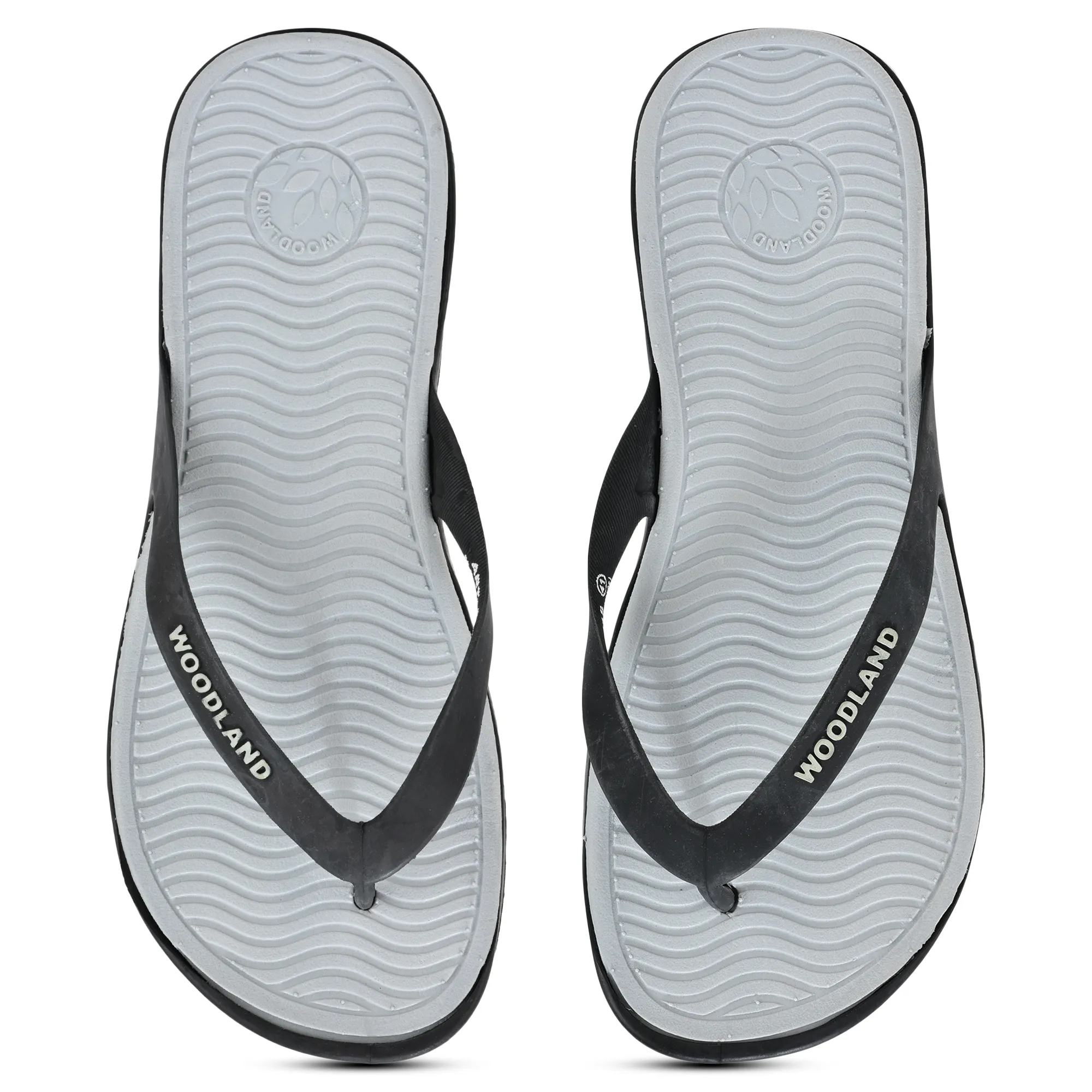 Black and Grey Flip-flop for men - Thumbnail 4