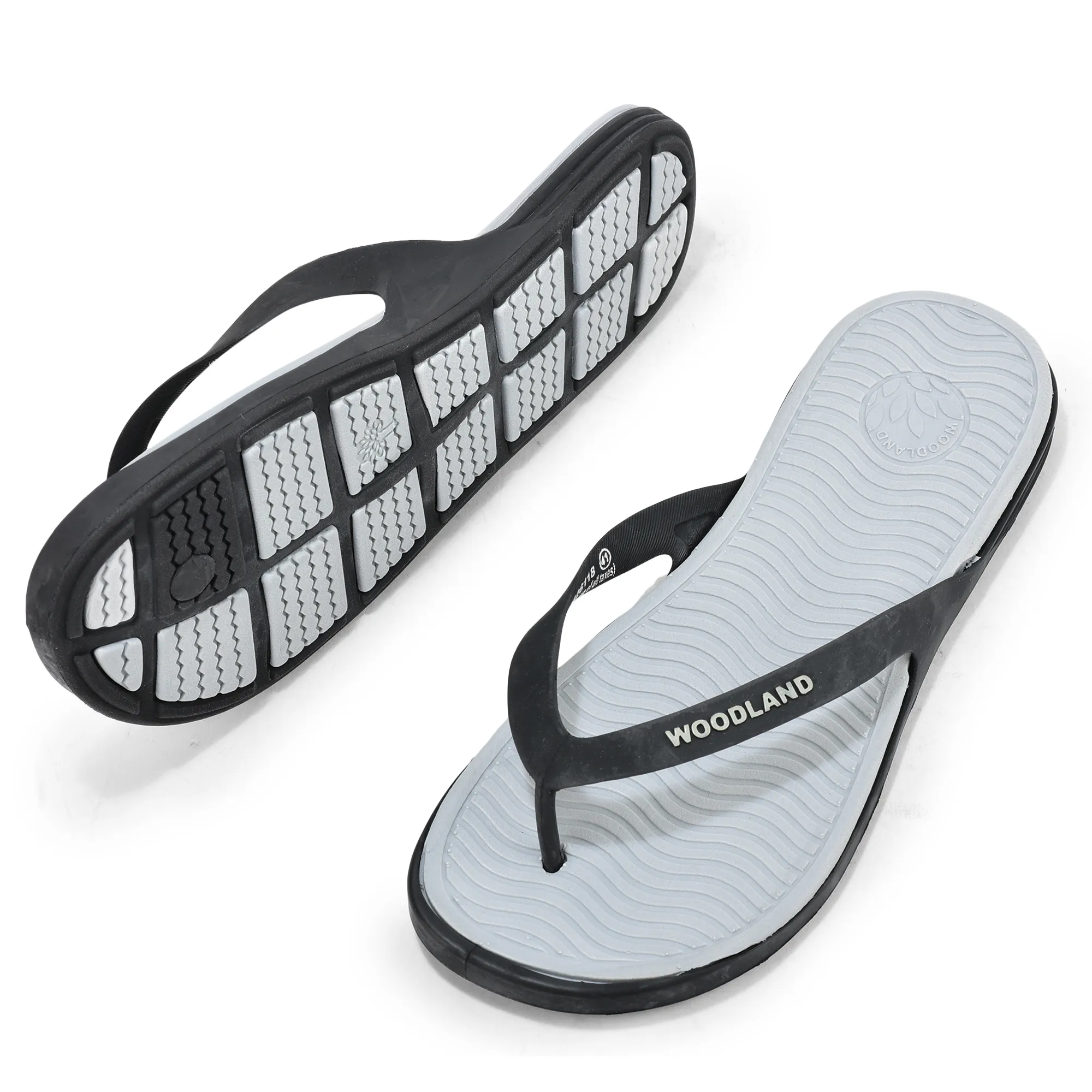 Black and Grey Flip-flop for men - Thumbnail 5
