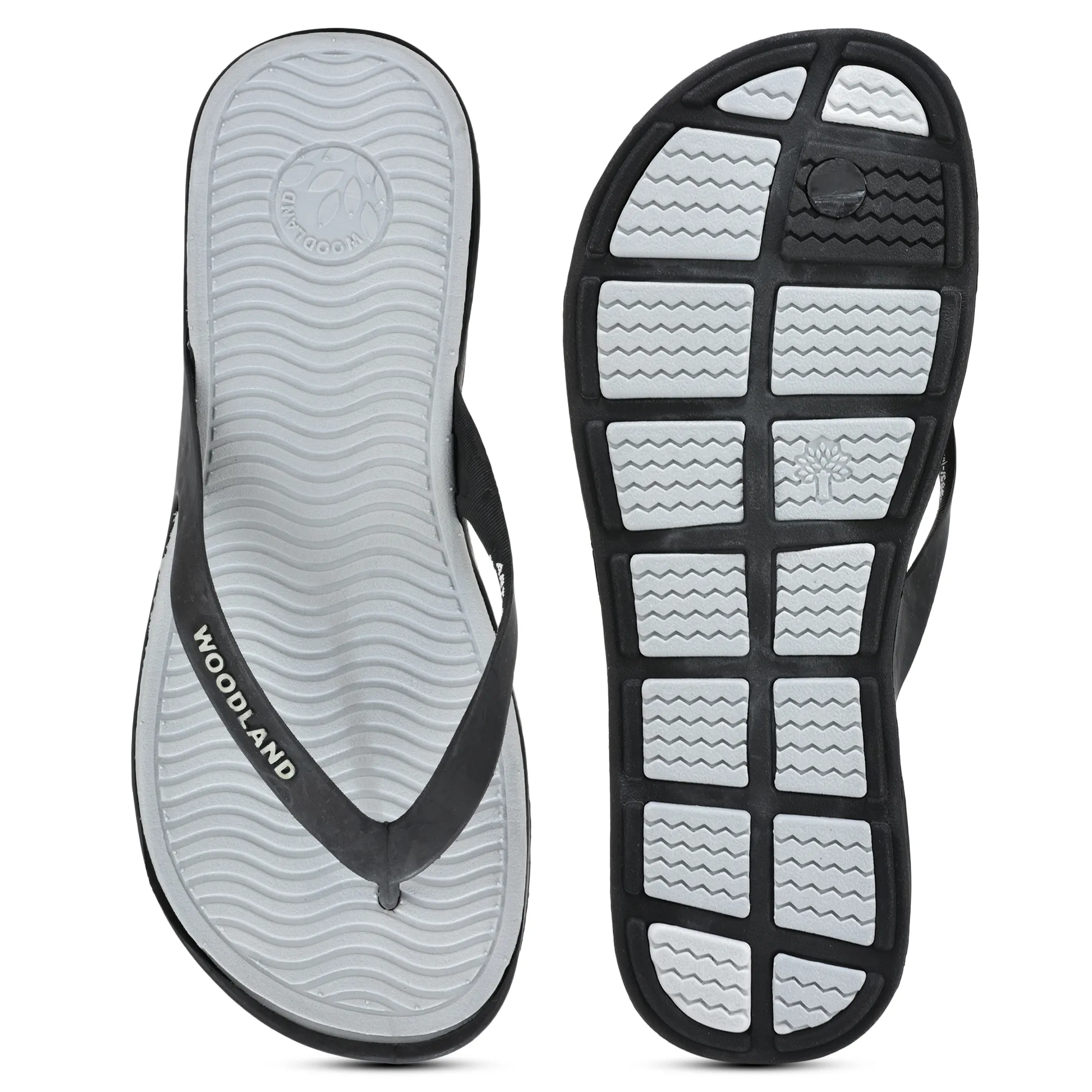 Black and Grey Flip-flop for men - Thumbnail 8