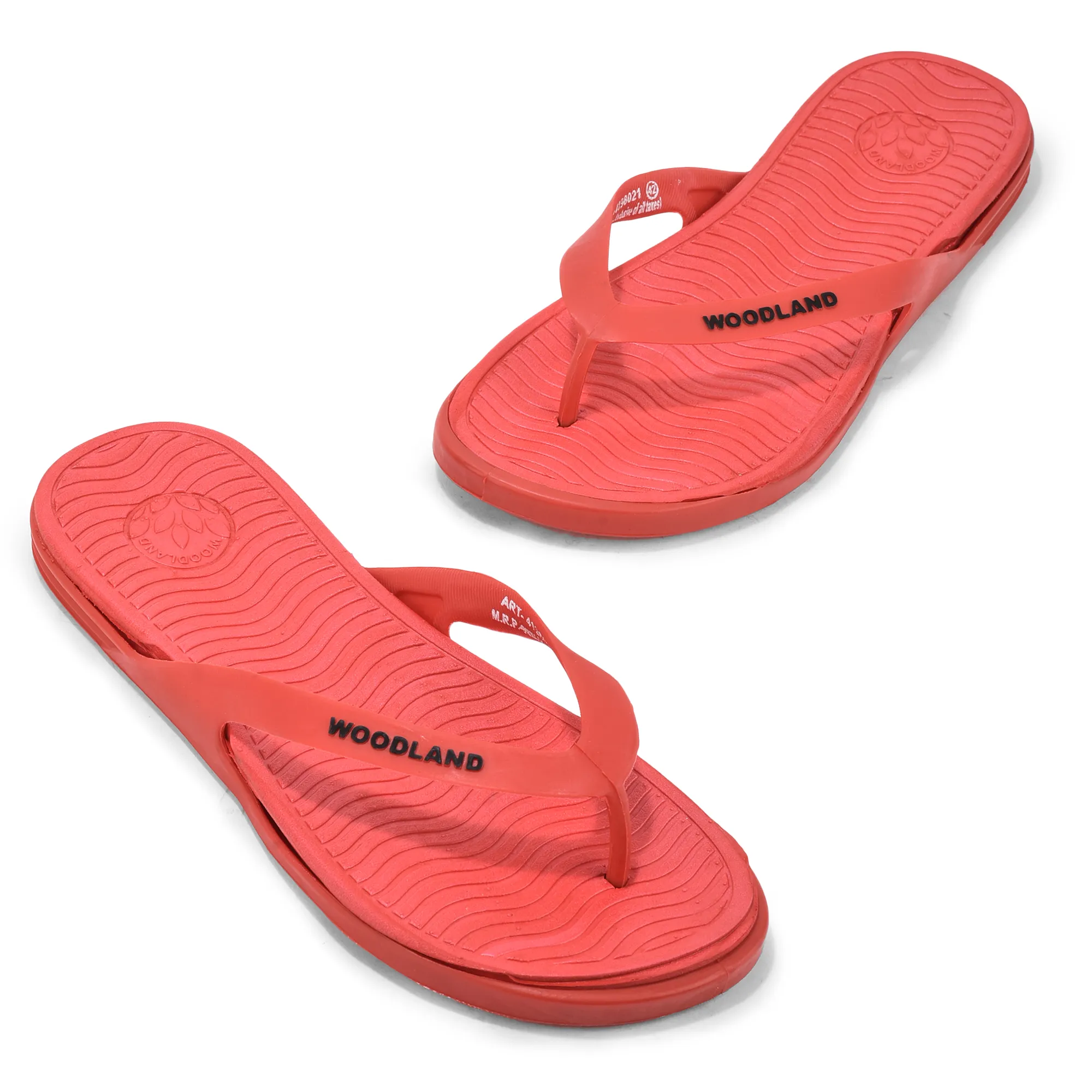 Woodland Casual Red/Black Men EVA Slippers - Thumbnail 2