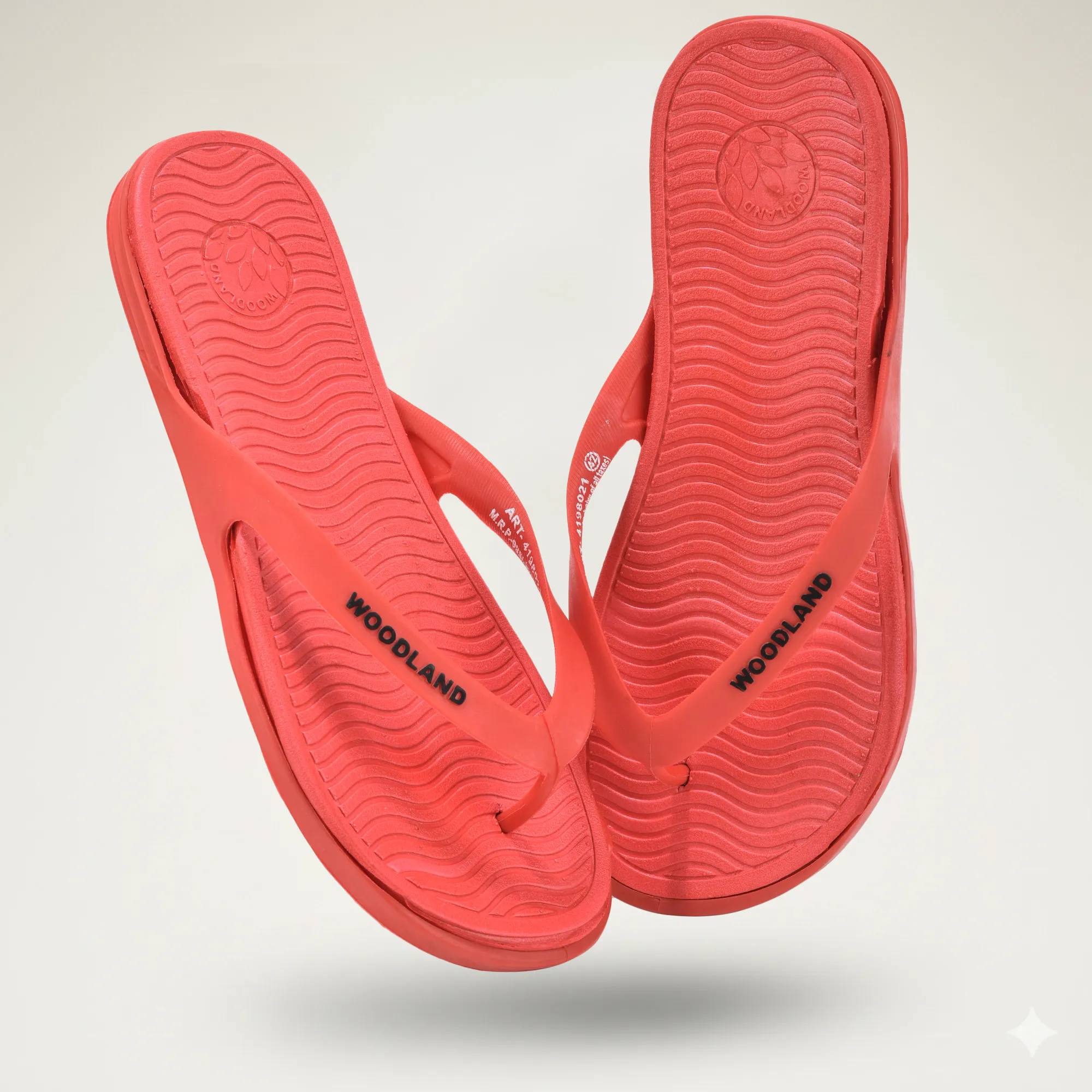 Woodland Casual Red/Black Men EVA Slippers - Thumbnail 9