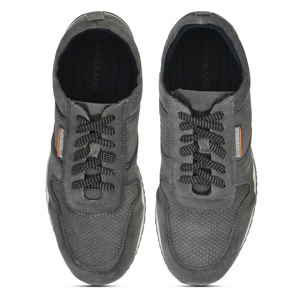 Grey casual shoes for men - Thumbnail 3
