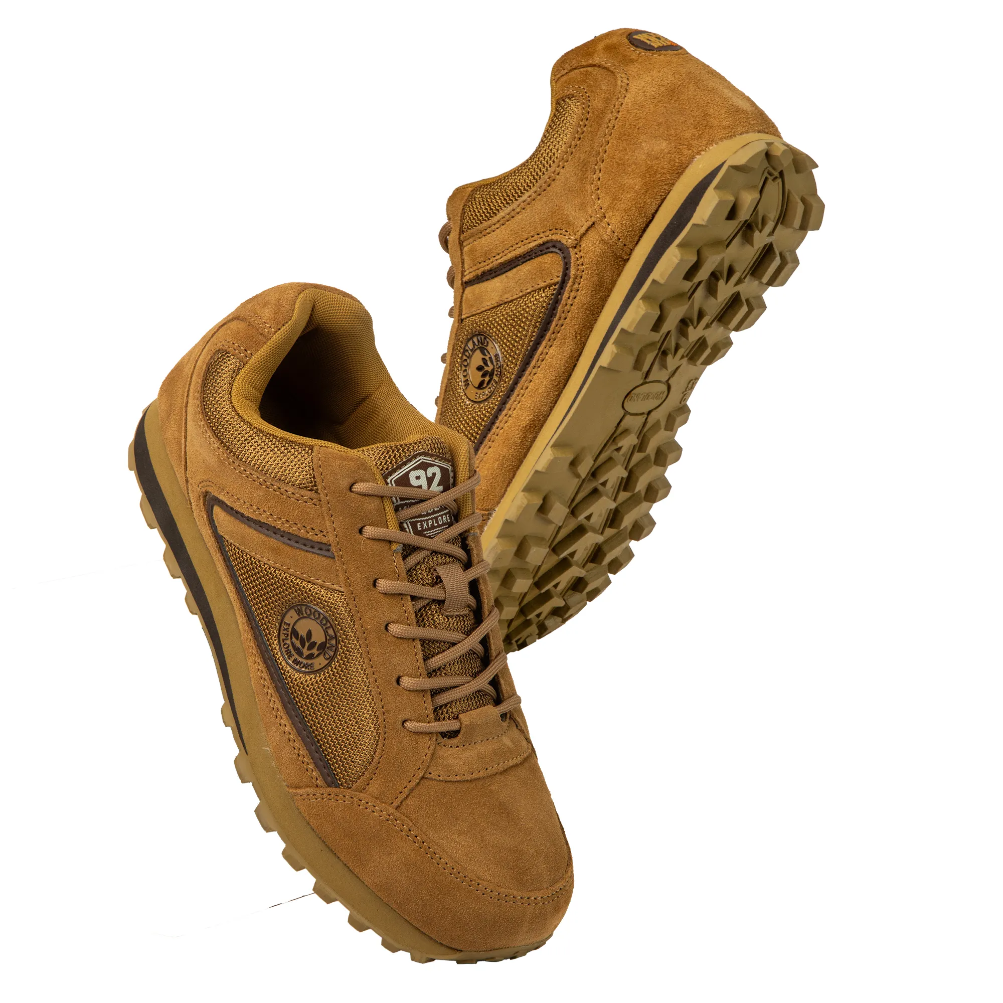 Woodland Men Camel Suede Casual Jogger Shoes - Thumbnail 12