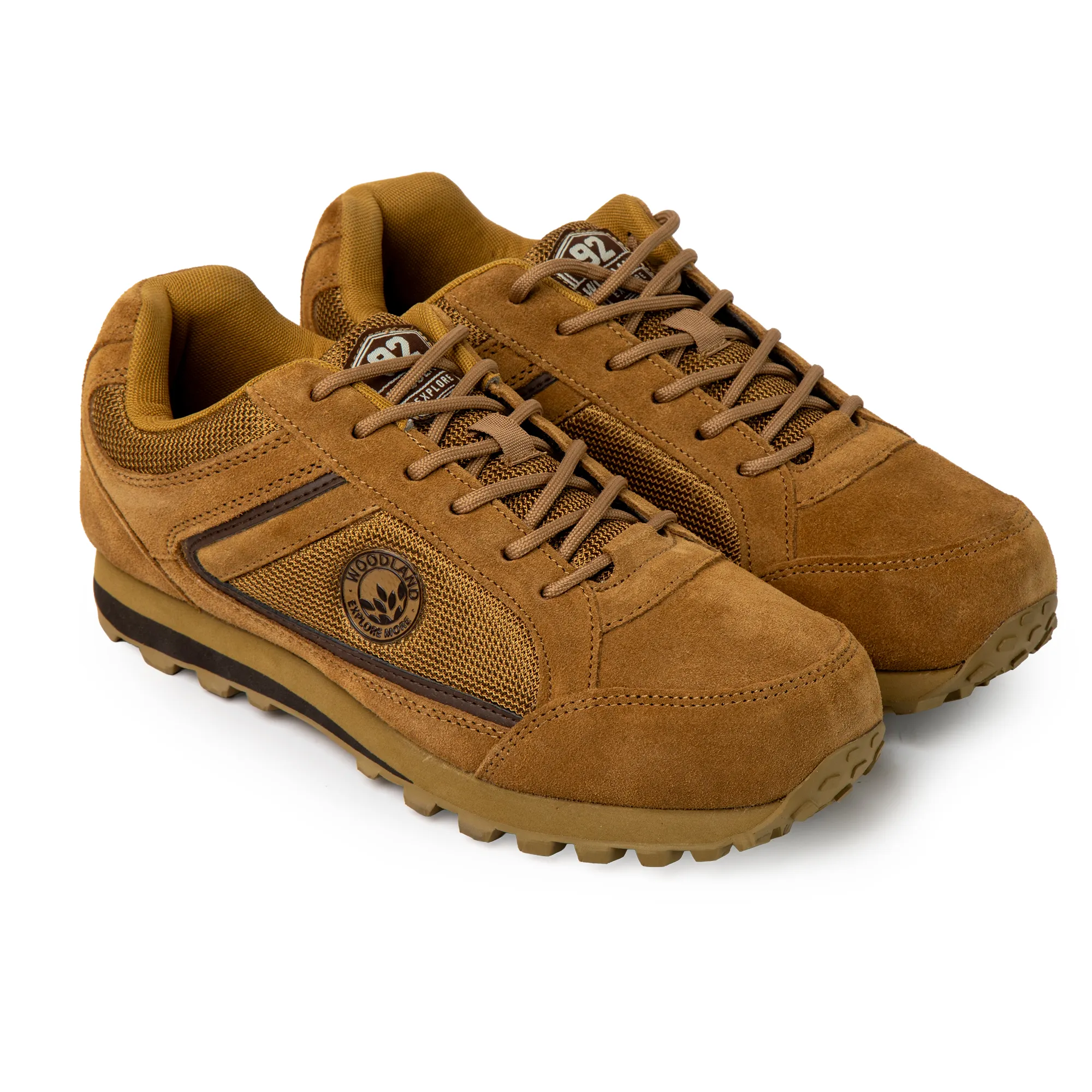 Woodland Men Camel Suede Casual Jogger Shoes - Thumbnail 7