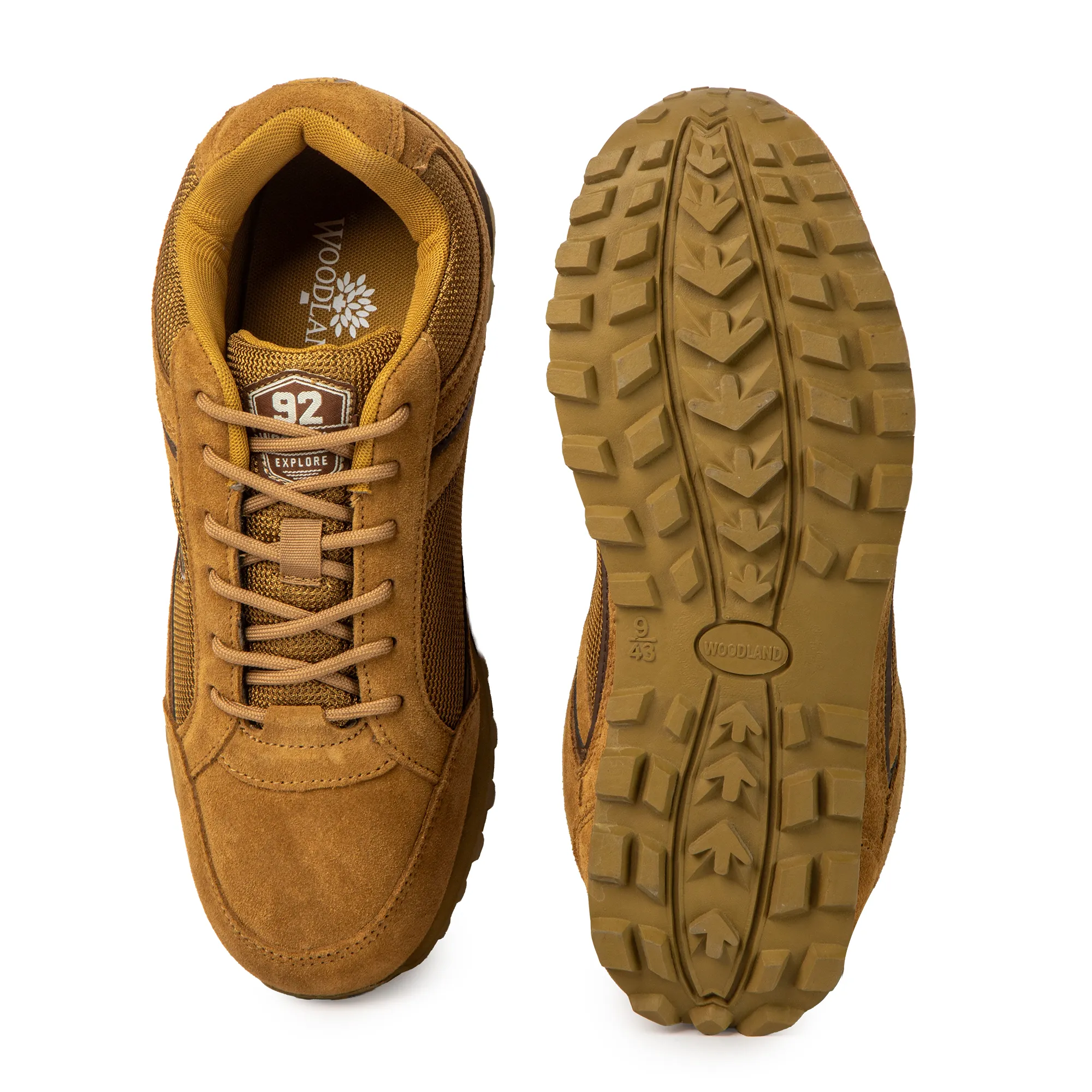 Woodland Men Camel Suede Casual Jogger Shoes - Thumbnail 8