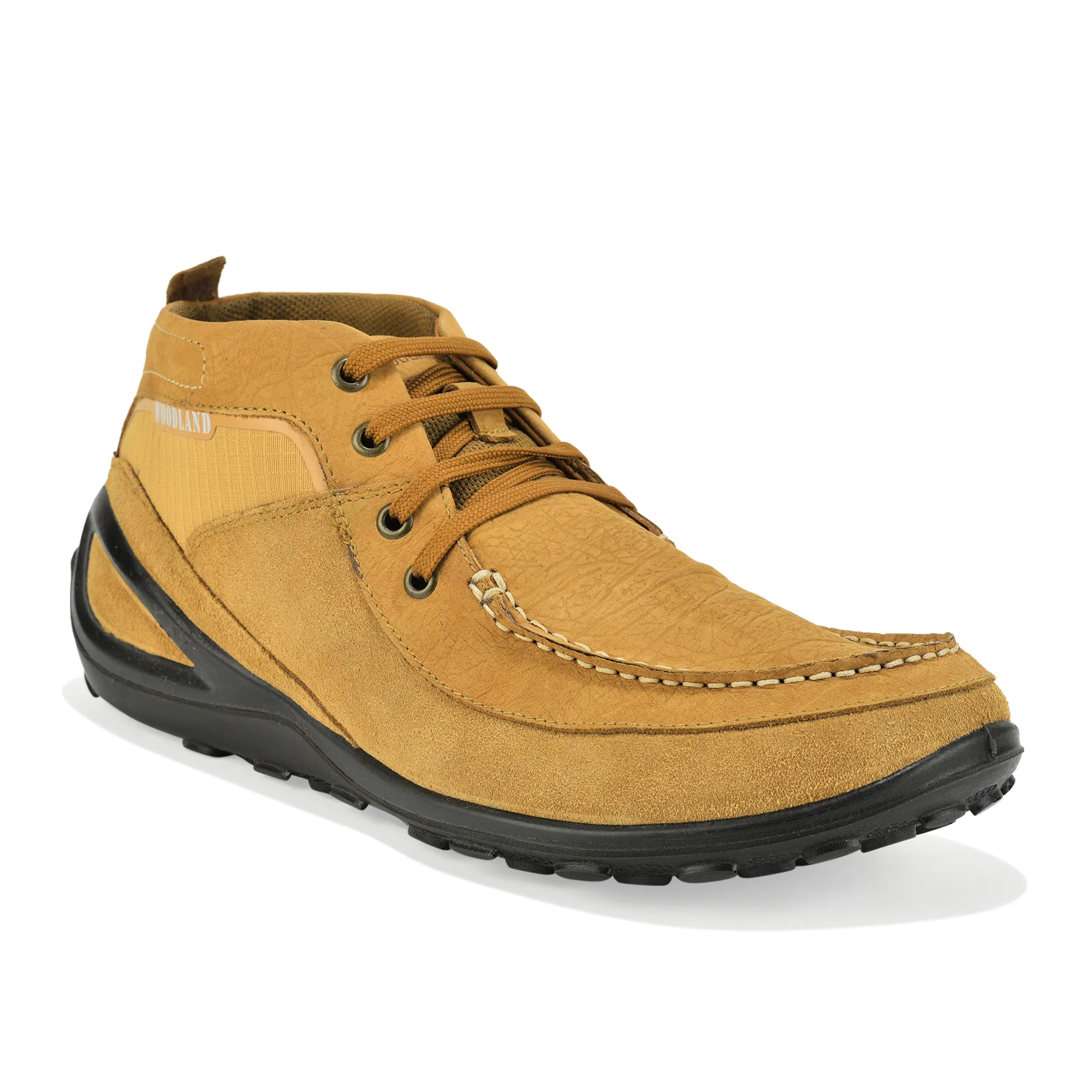 Woodland Camel Suede Lace-Up Shoes - Thumbnail 3