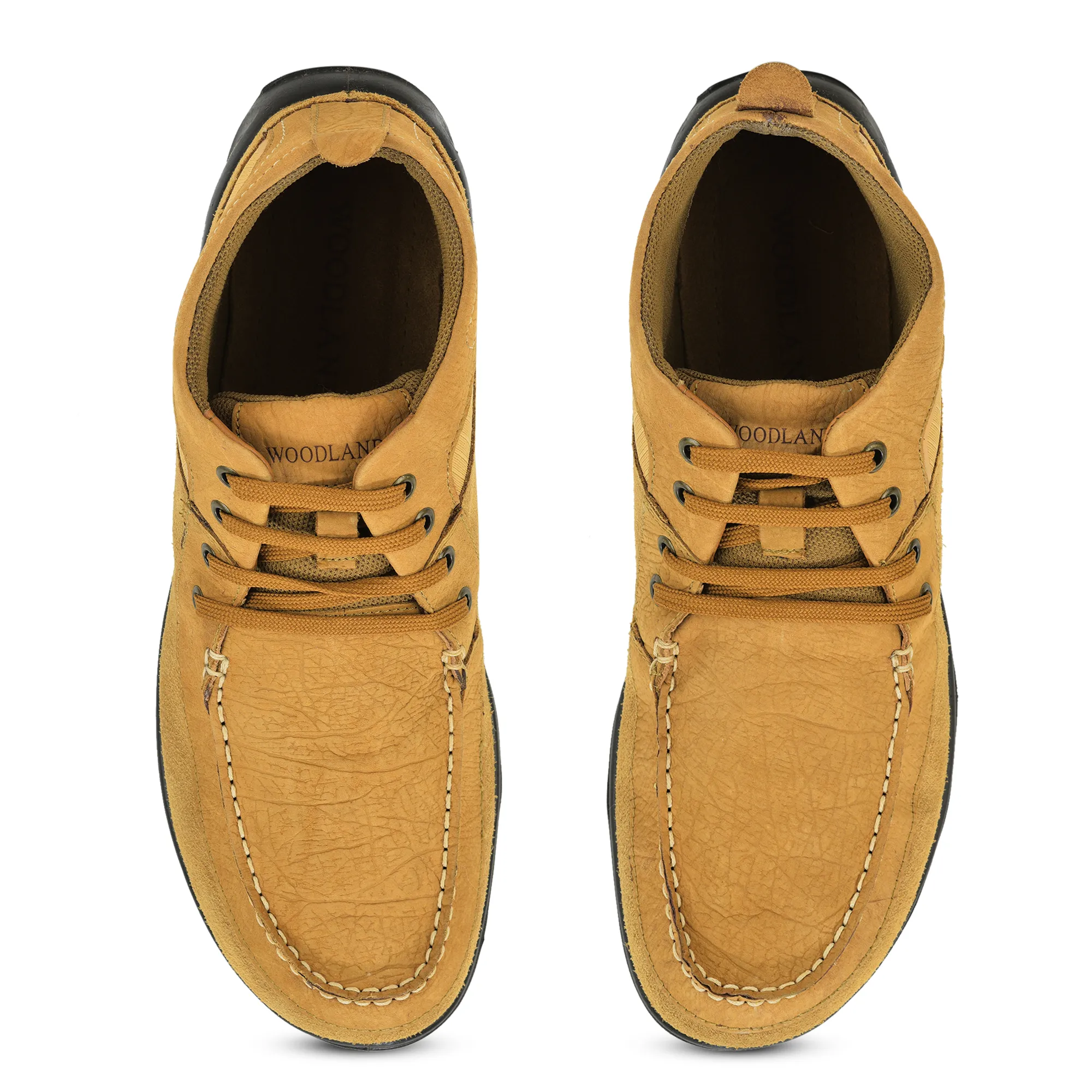 Woodland Camel Suede Lace-Up Shoes - Thumbnail 5