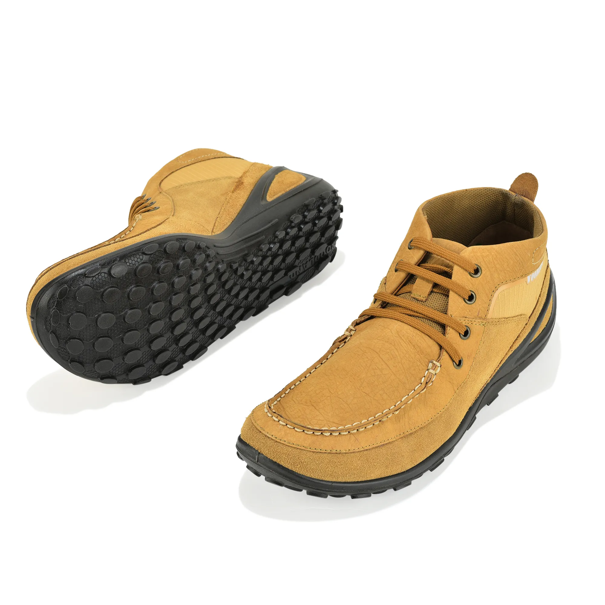 Woodland Camel Suede Lace-Up Shoes - Thumbnail 6