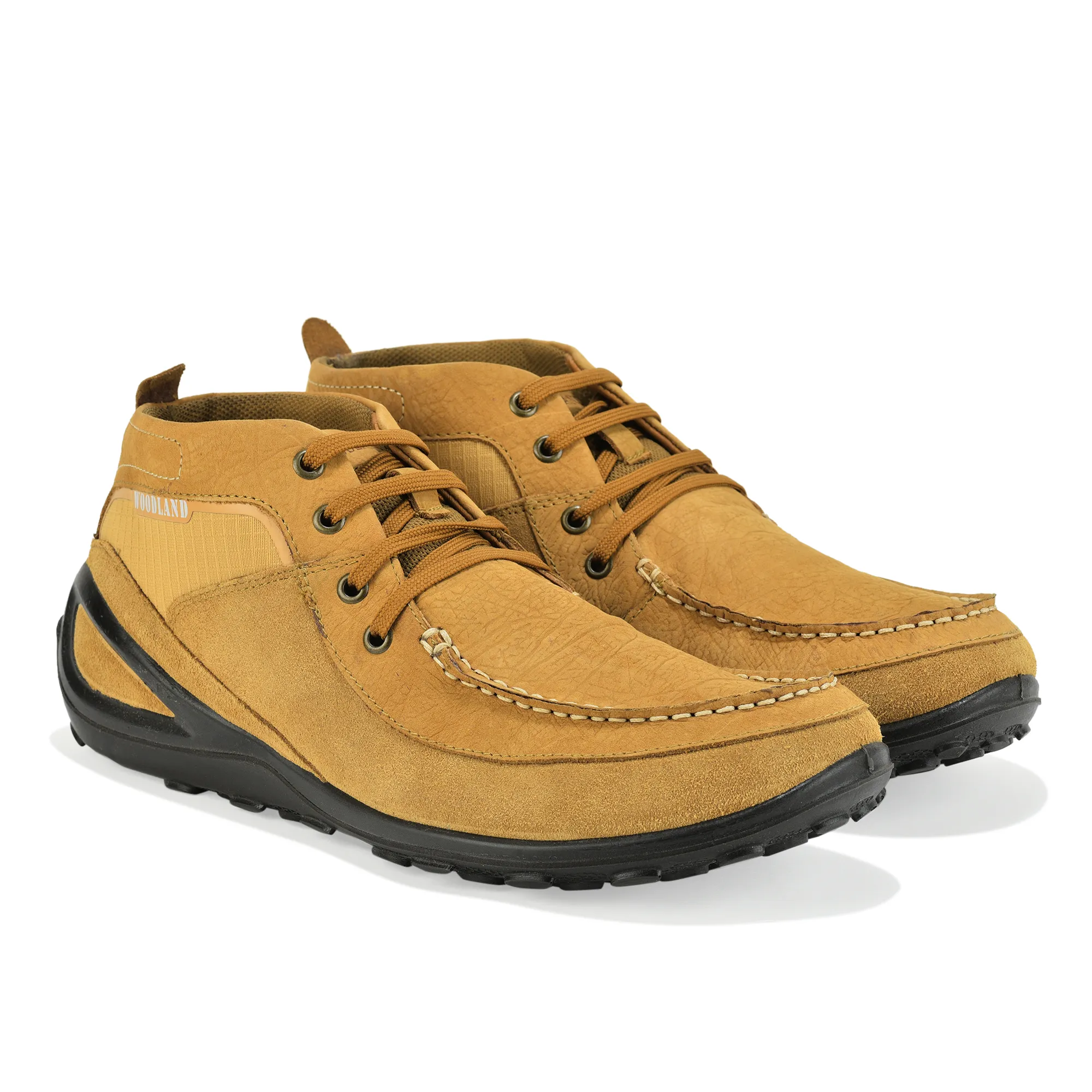 Woodland Camel Suede Lace-Up Shoes - Thumbnail 8