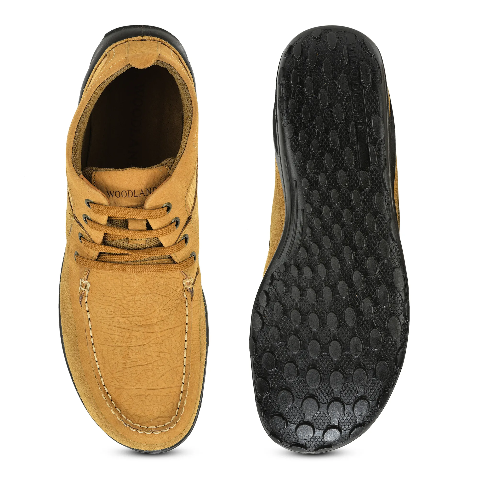 Woodland Camel Suede Lace-Up Shoes - Thumbnail 9