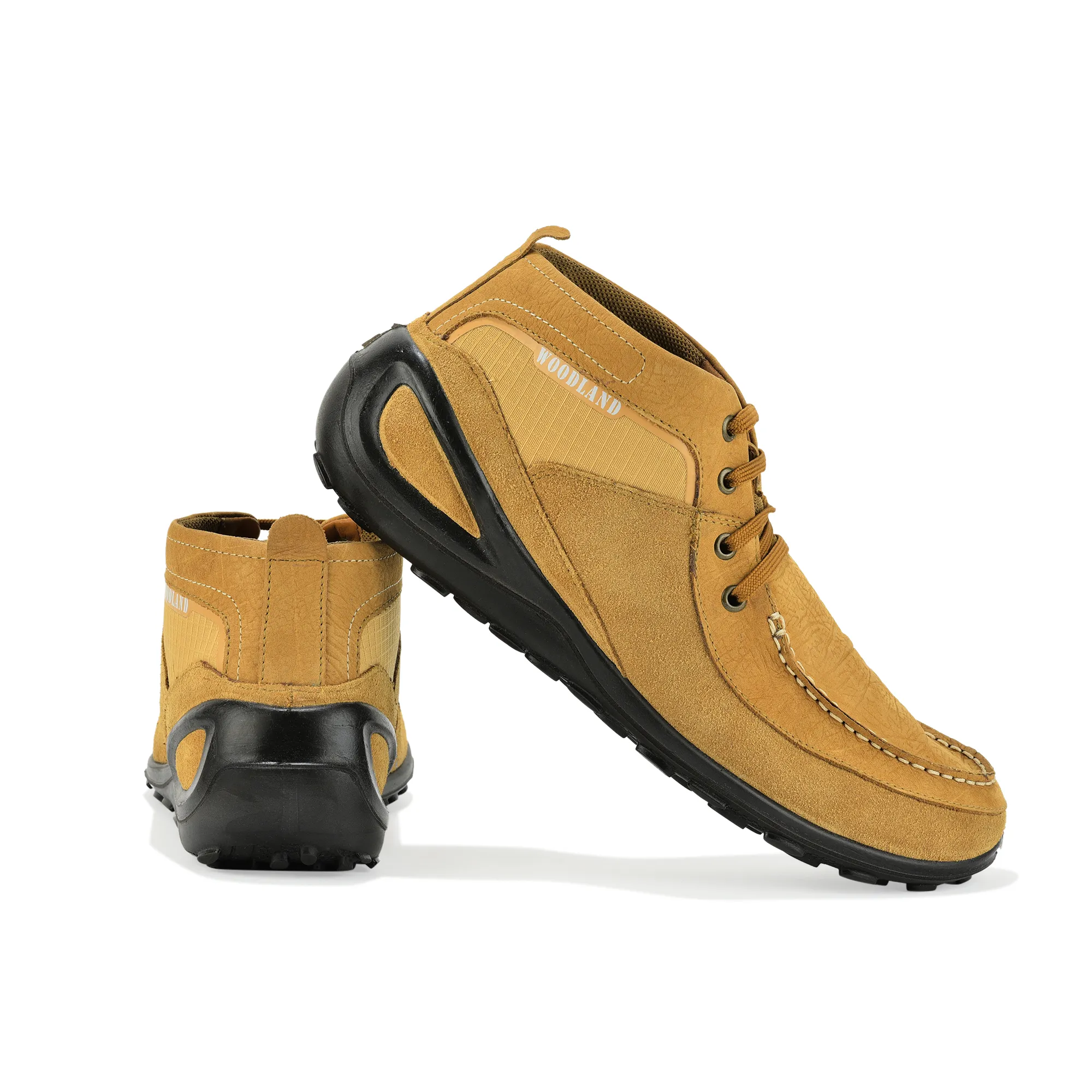 Woodland Camel Suede Lace-Up Shoes - Thumbnail 10