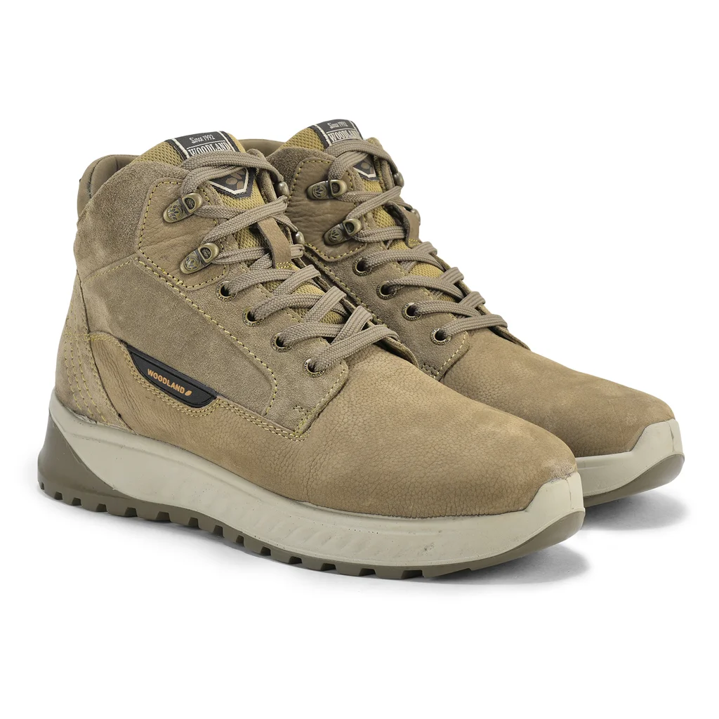 Dubai khaki Casual lace-up boots for men - Thumbnail 6