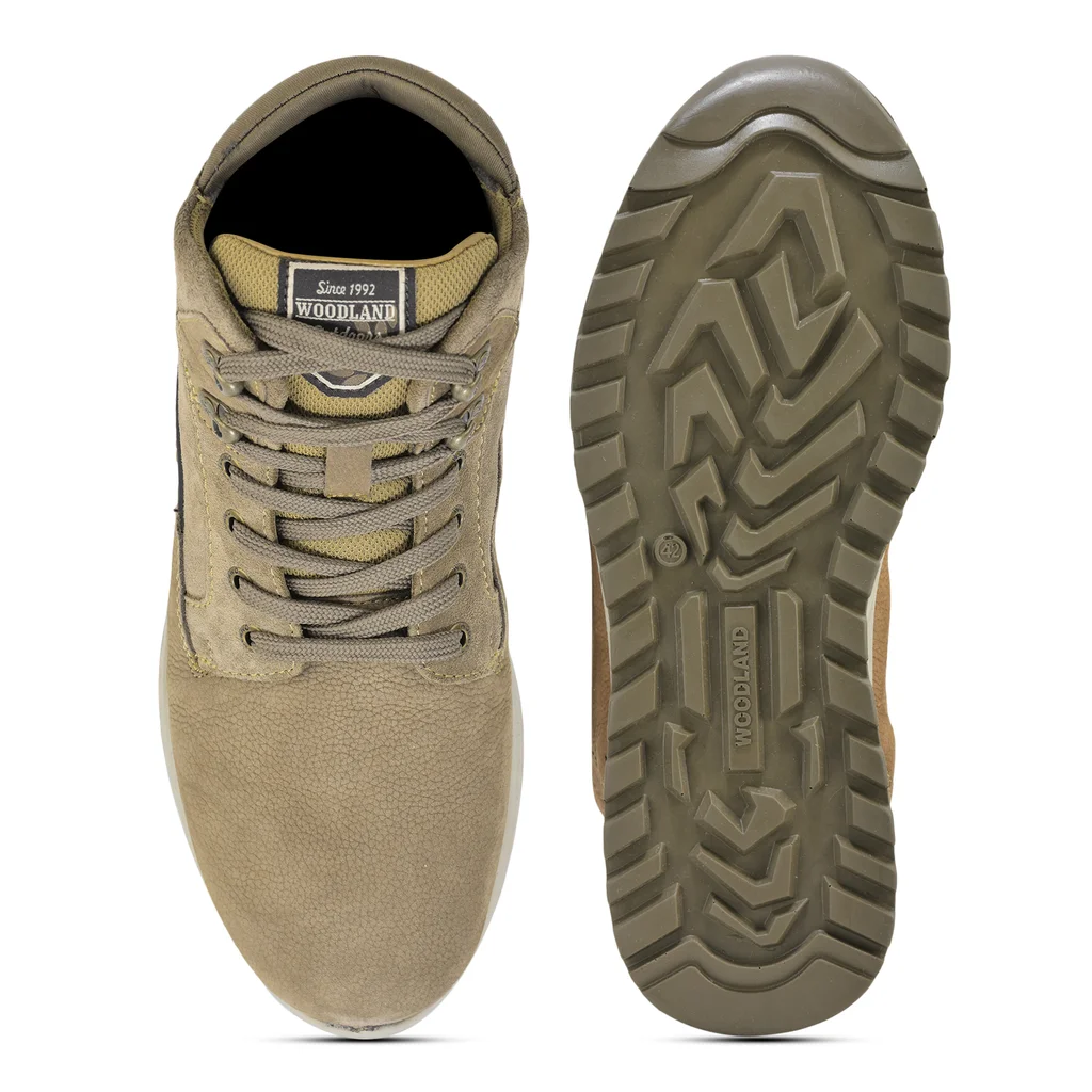 Dubai khaki Casual lace-up boots for men - Thumbnail 7