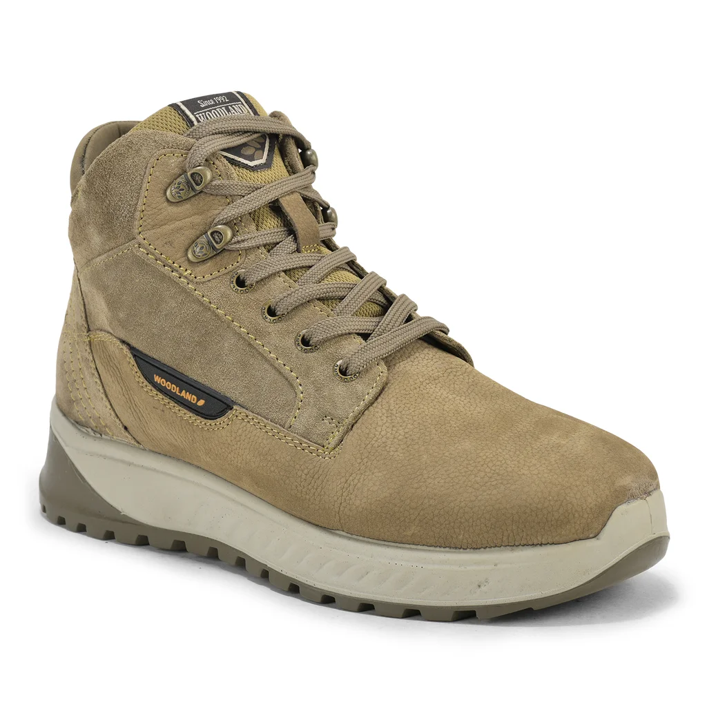 Dubai khaki Casual lace-up boots for men - Thumbnail 8