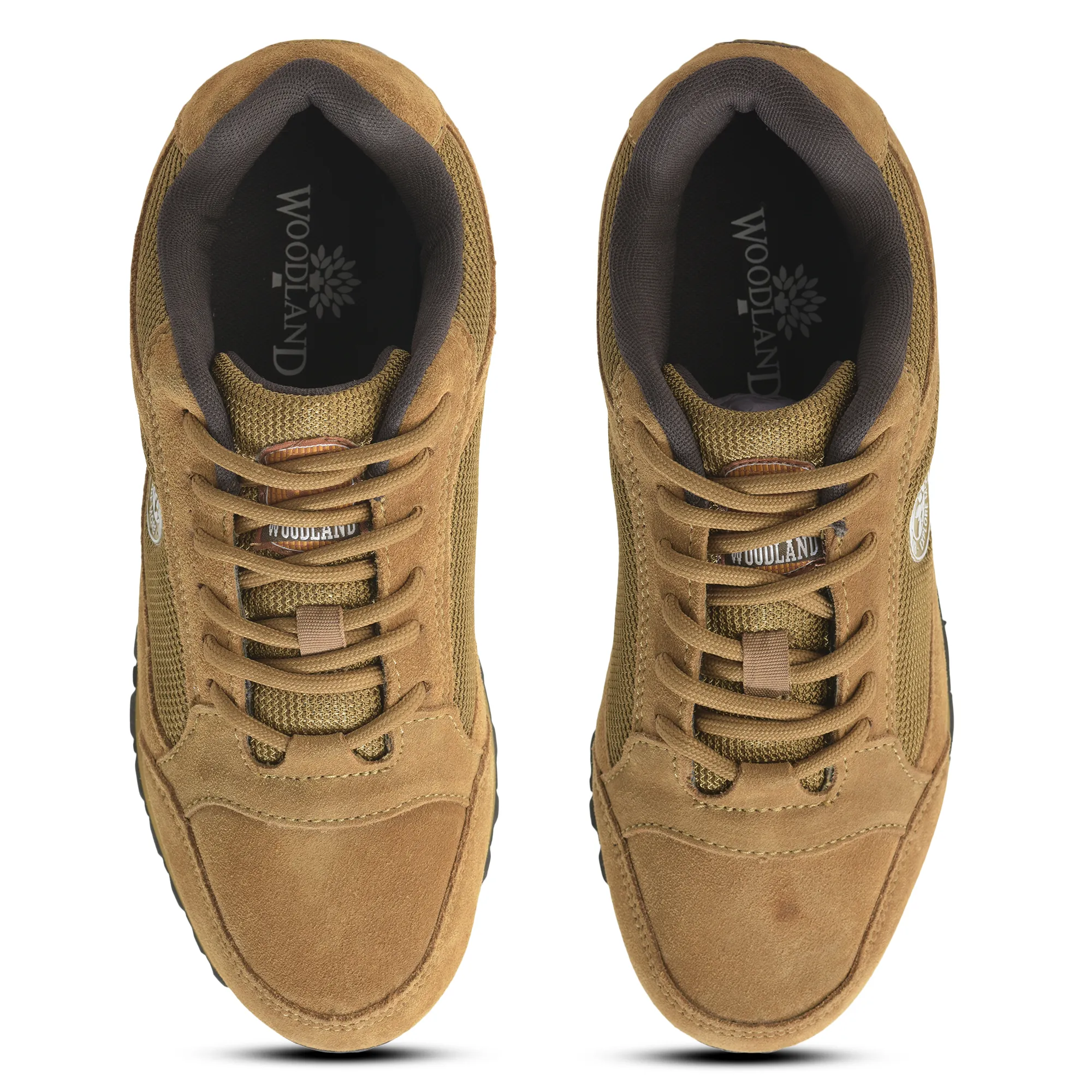 Suede Camel/Brown Joggers For Men - Thumbnail 5