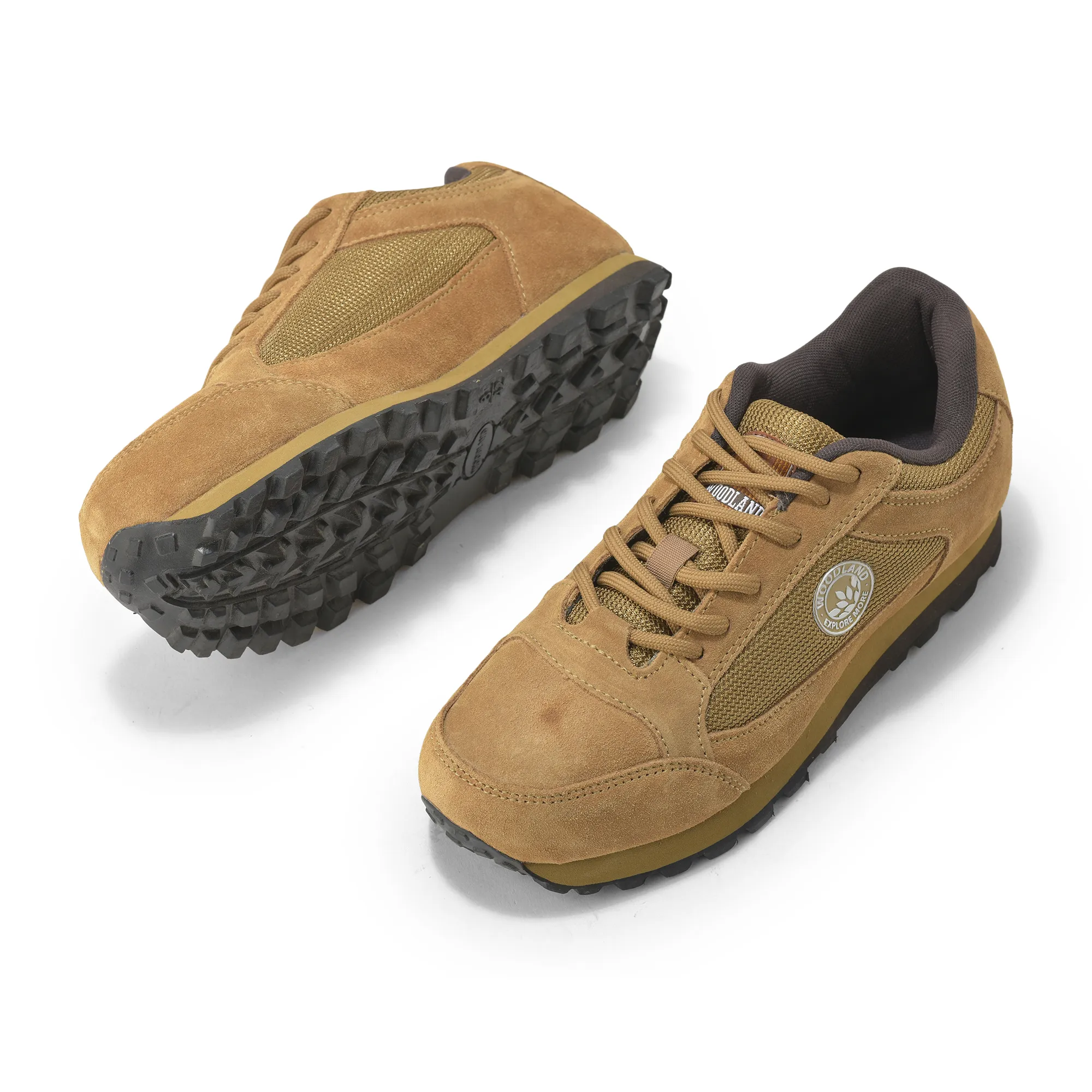 Suede Camel/Brown Joggers For Men - Thumbnail 6