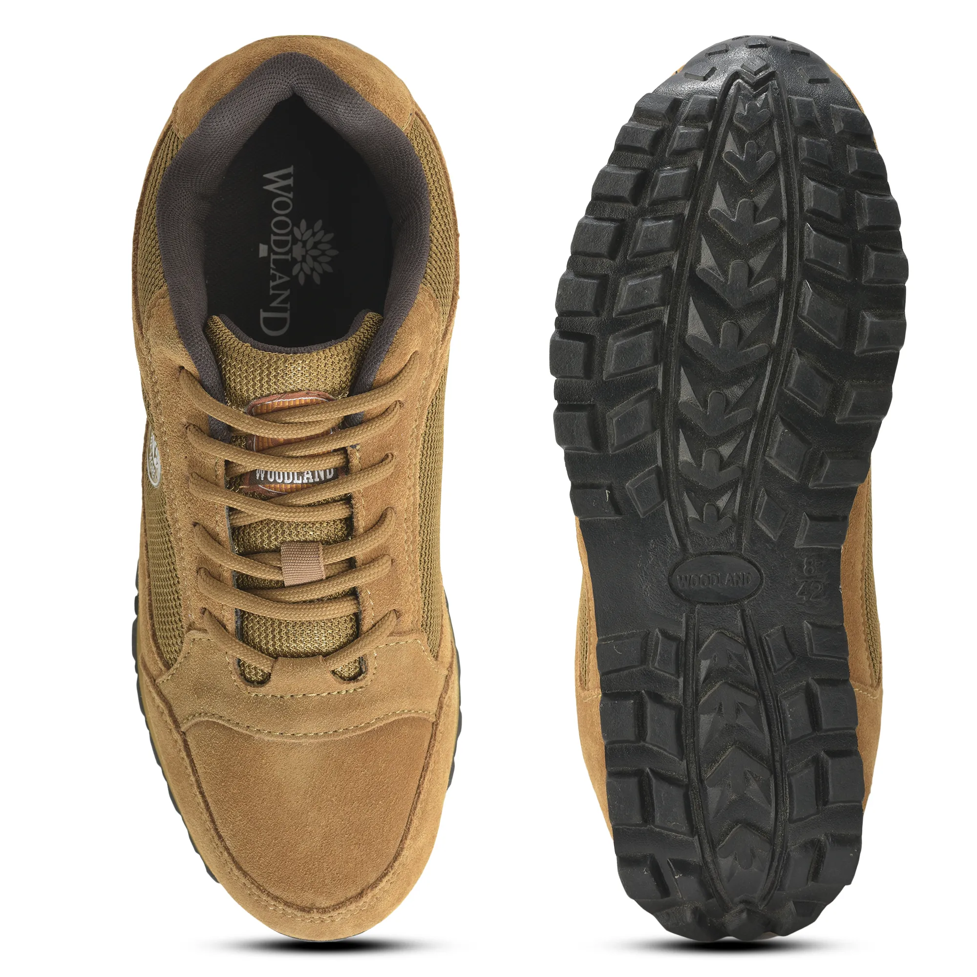 Suede Camel/Brown Joggers For Men - Thumbnail 9