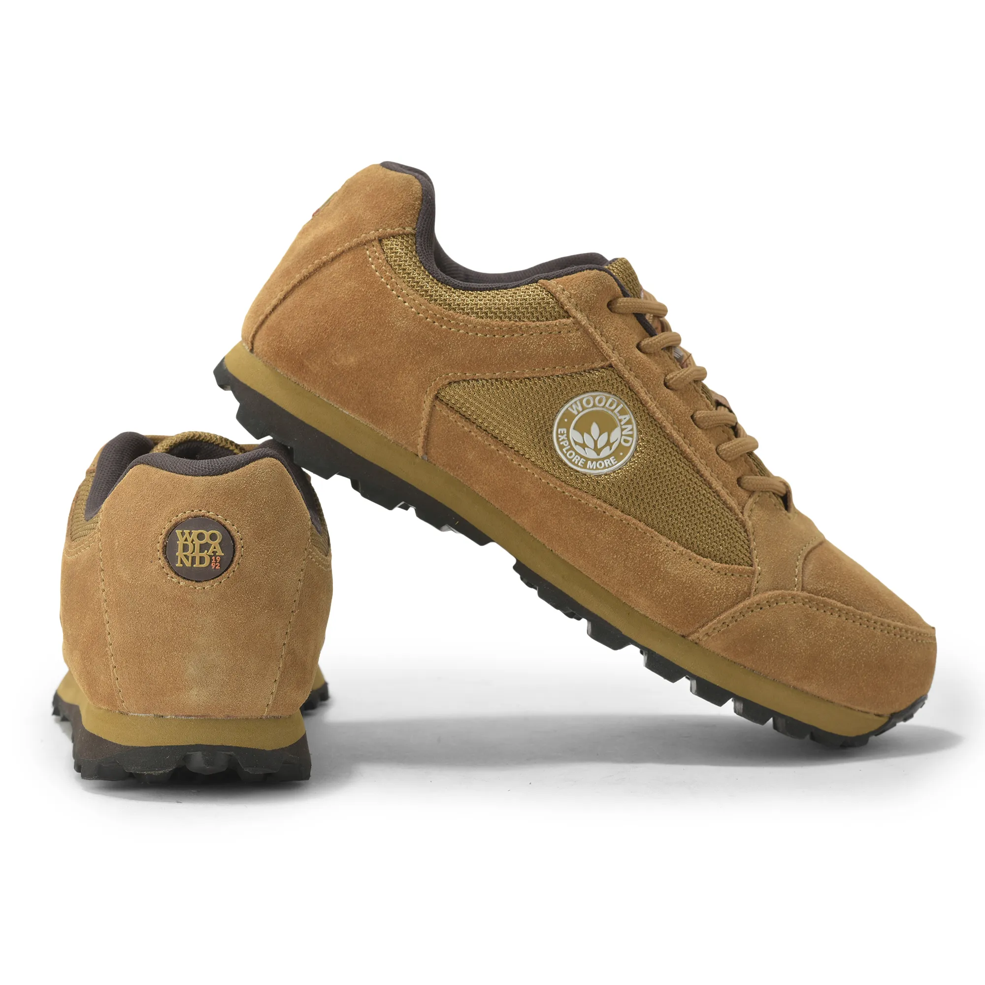 Suede Camel/Brown Joggers For Men - Thumbnail 10