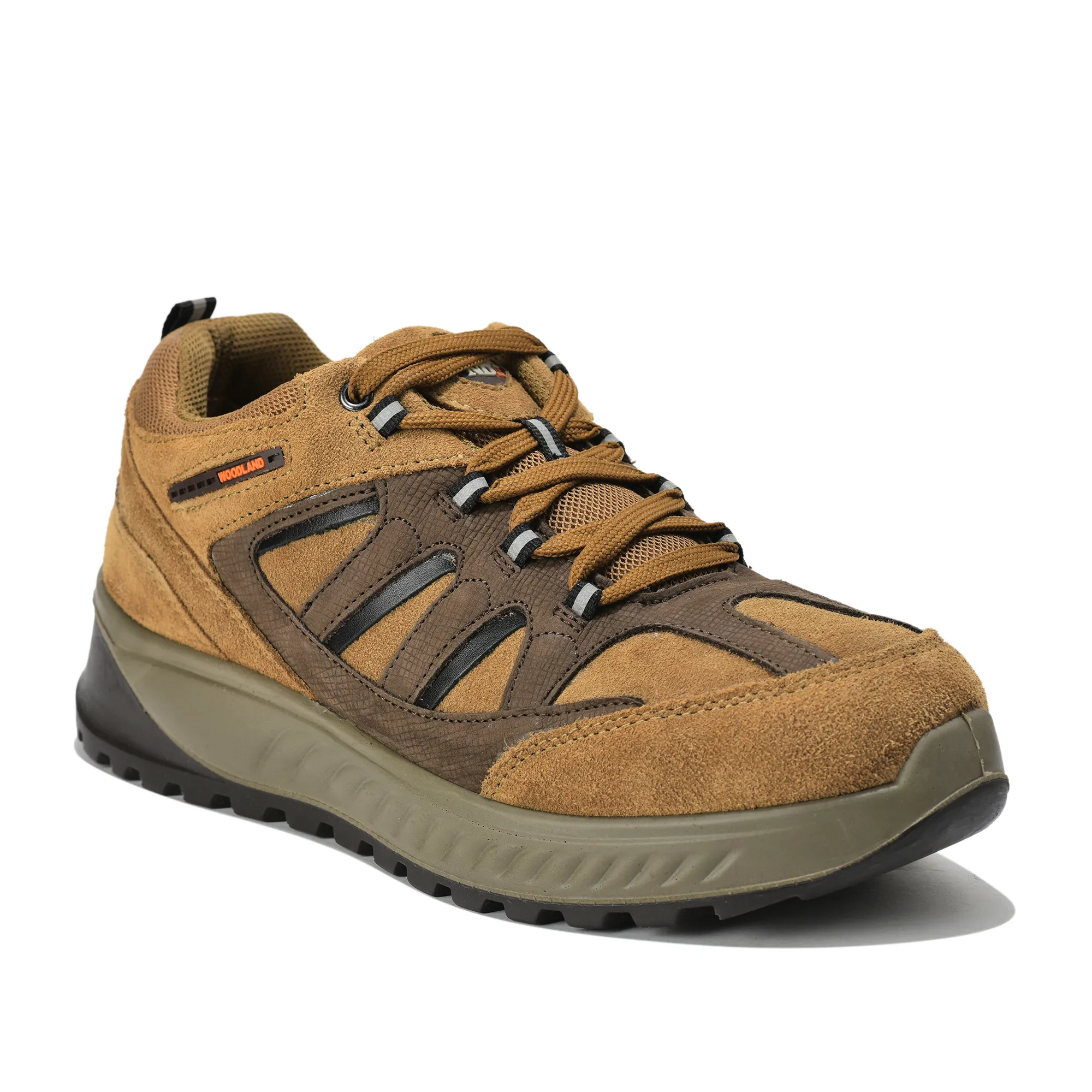 Woodland Casual Camel lace-up shoes for men - Thumbnail 3