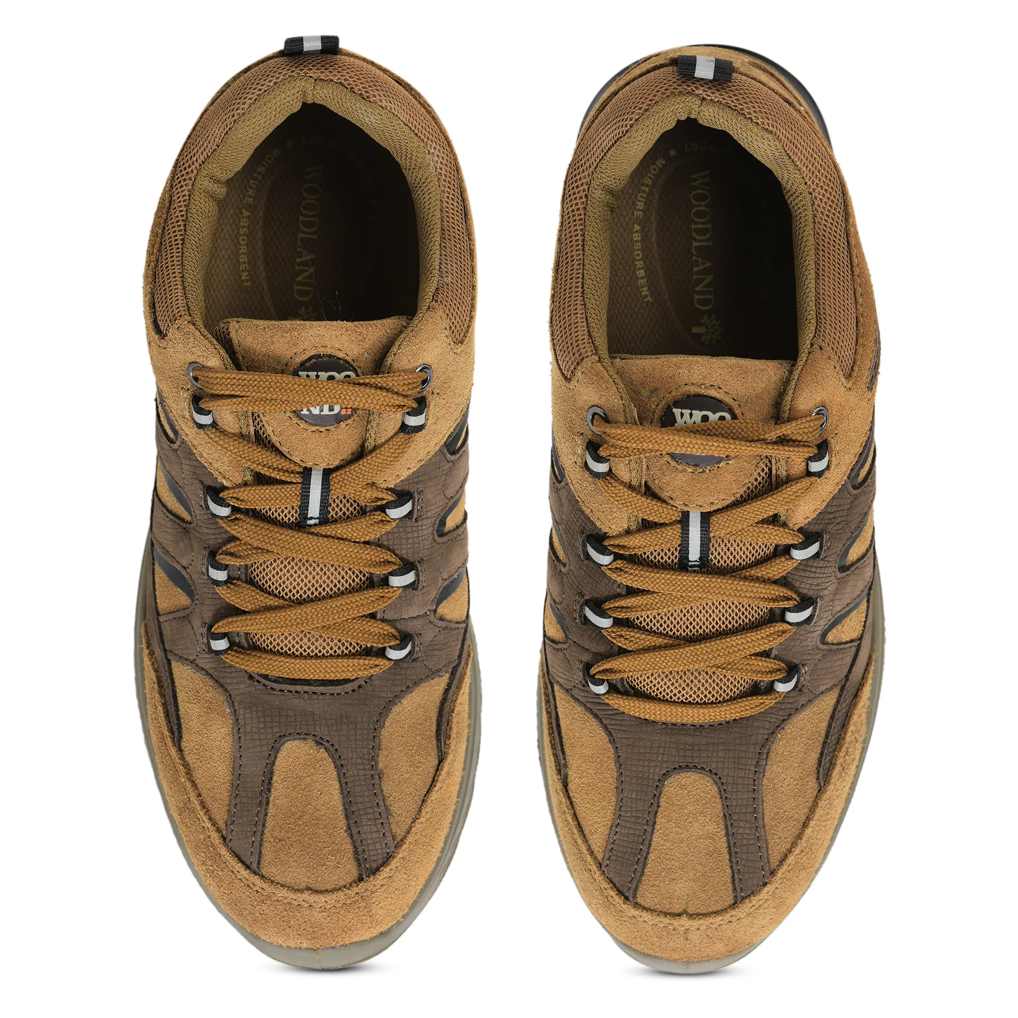Woodland Casual Camel lace-up shoes for men - Thumbnail 5