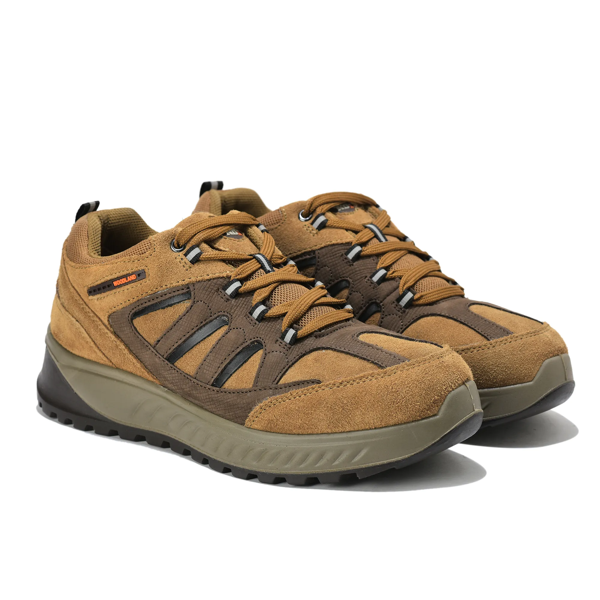 Woodland Casual Camel lace-up shoes for men - Thumbnail 8