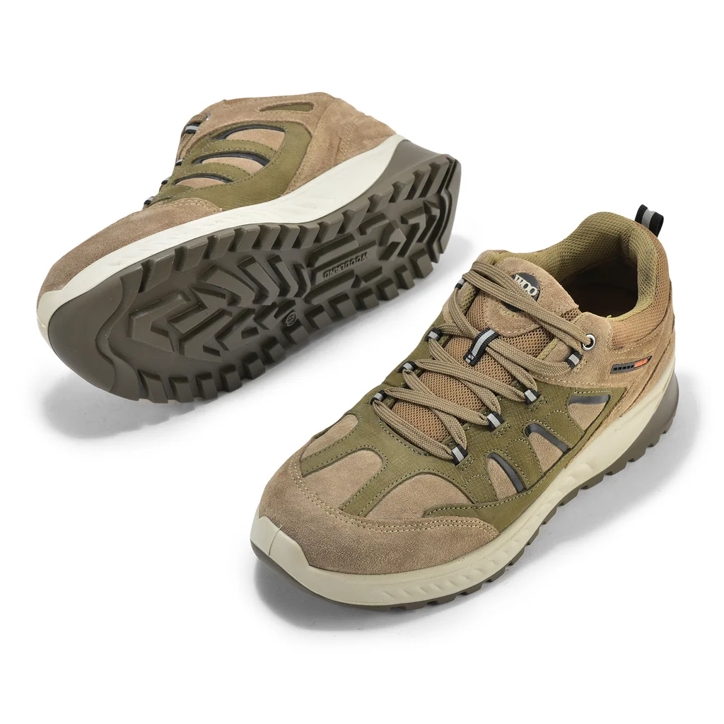 Woodland Casual Dubai Khaki lace-up shoes for men - Thumbnail 4