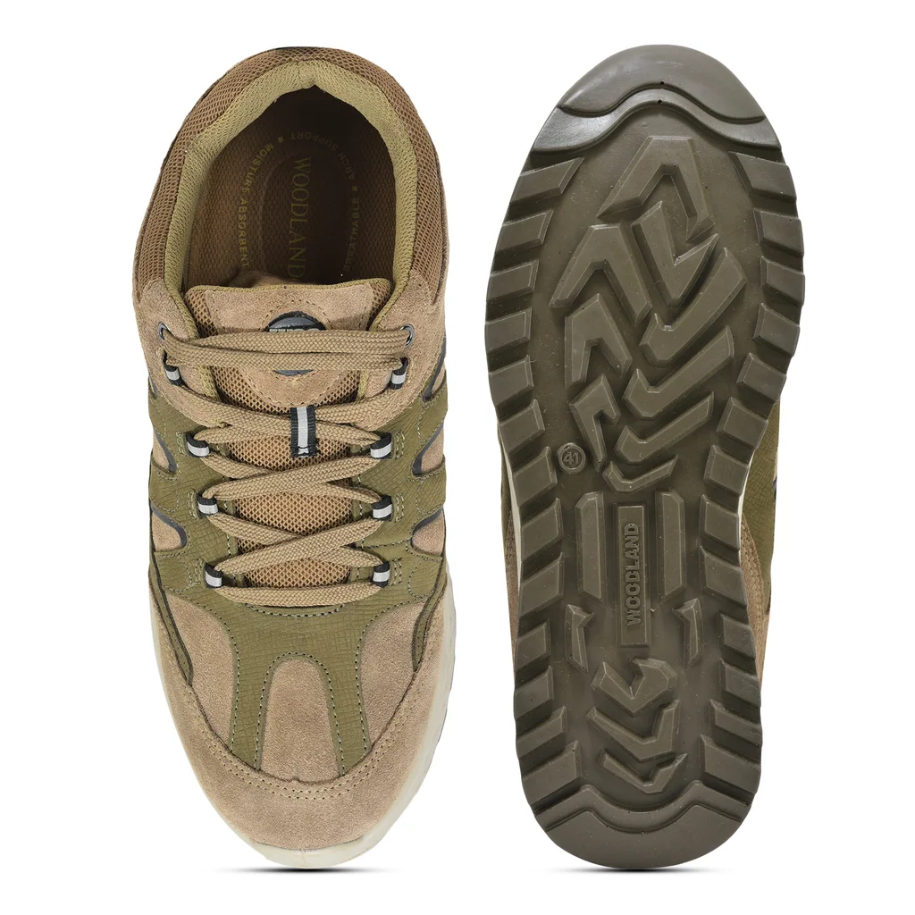 Woodland Casual Dubai Khaki lace-up shoes for men - Thumbnail 7