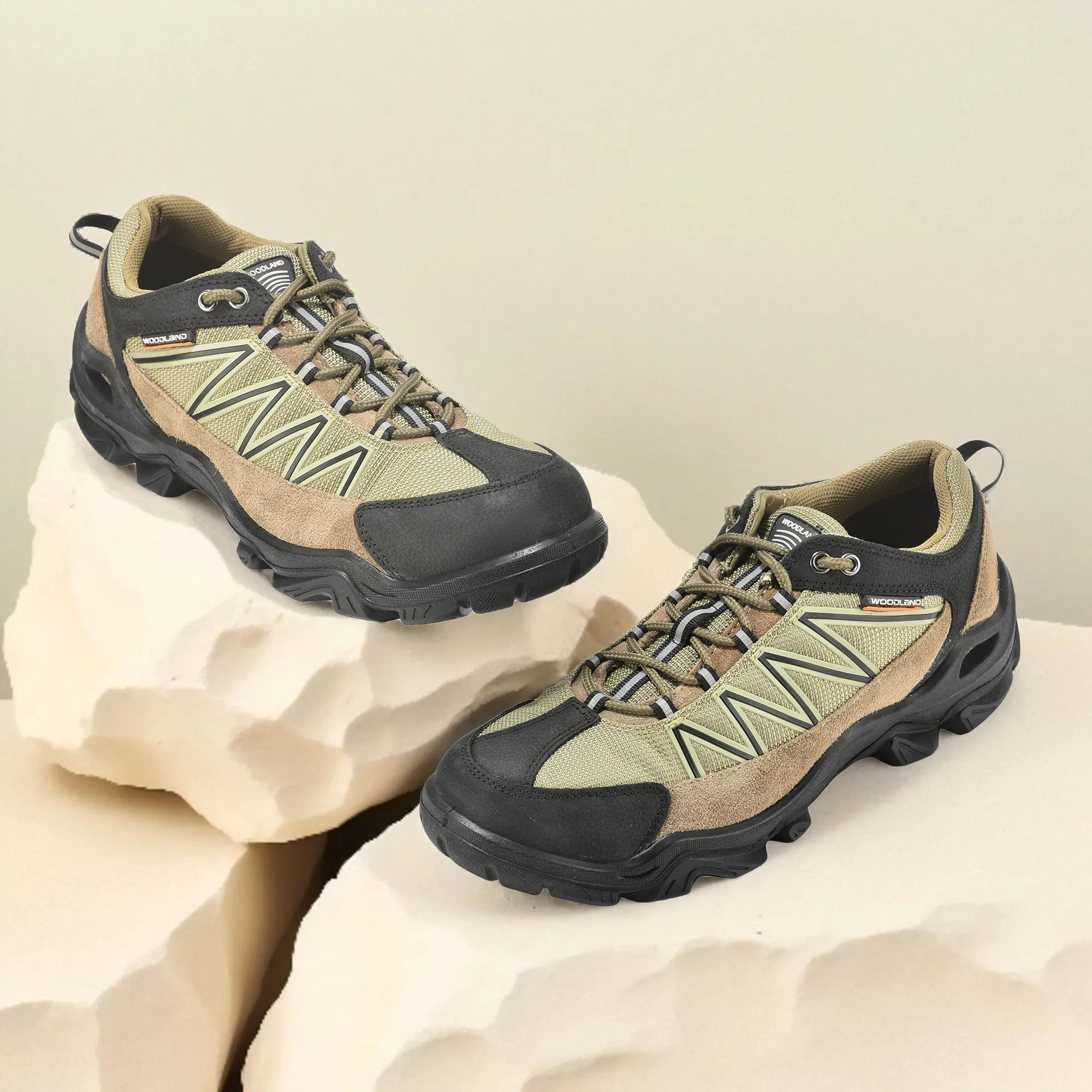 Stylish Casual Dubai Khaki lace-up shoes for men - Thumbnail 9