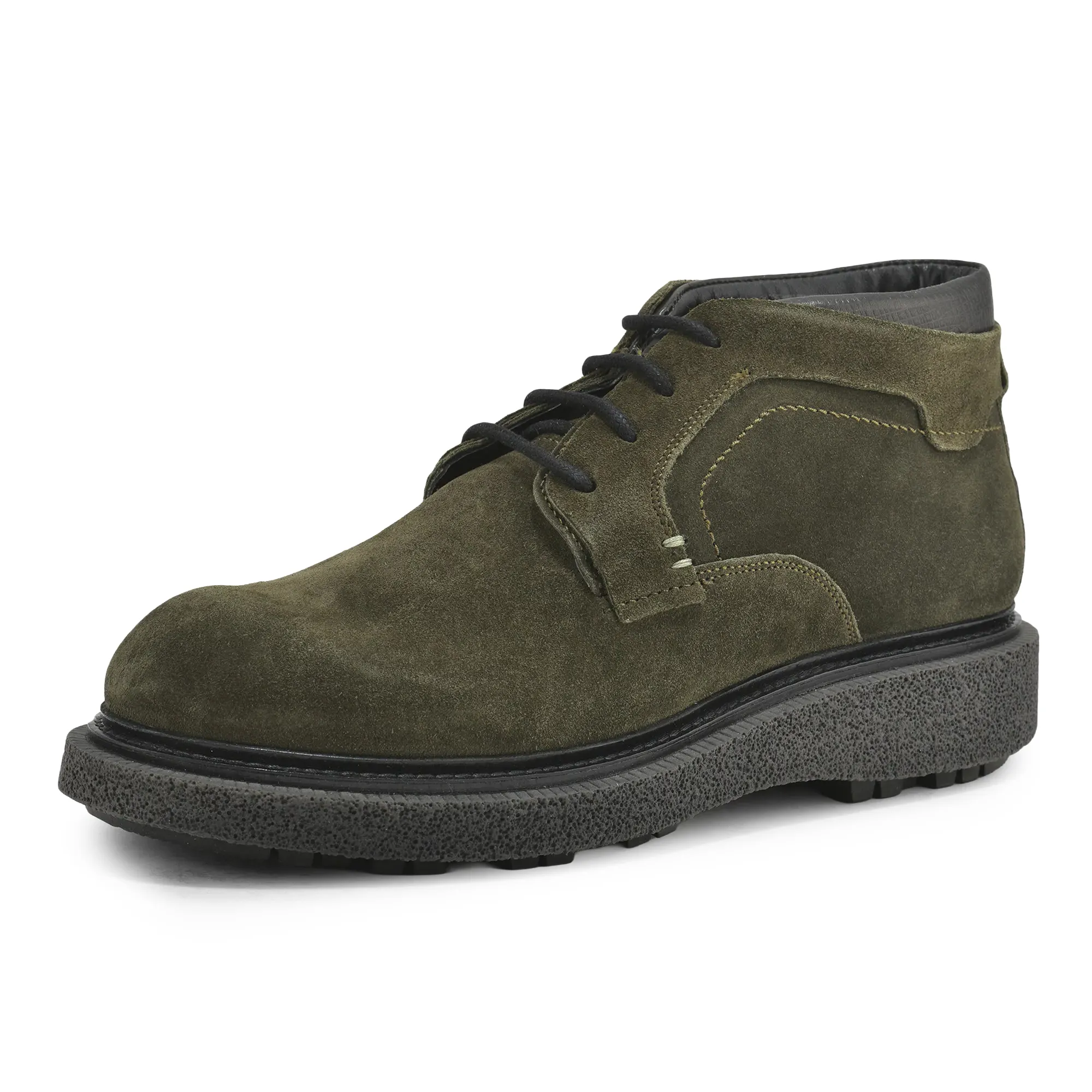 Olive Green Boots For Men - Thumbnail 11