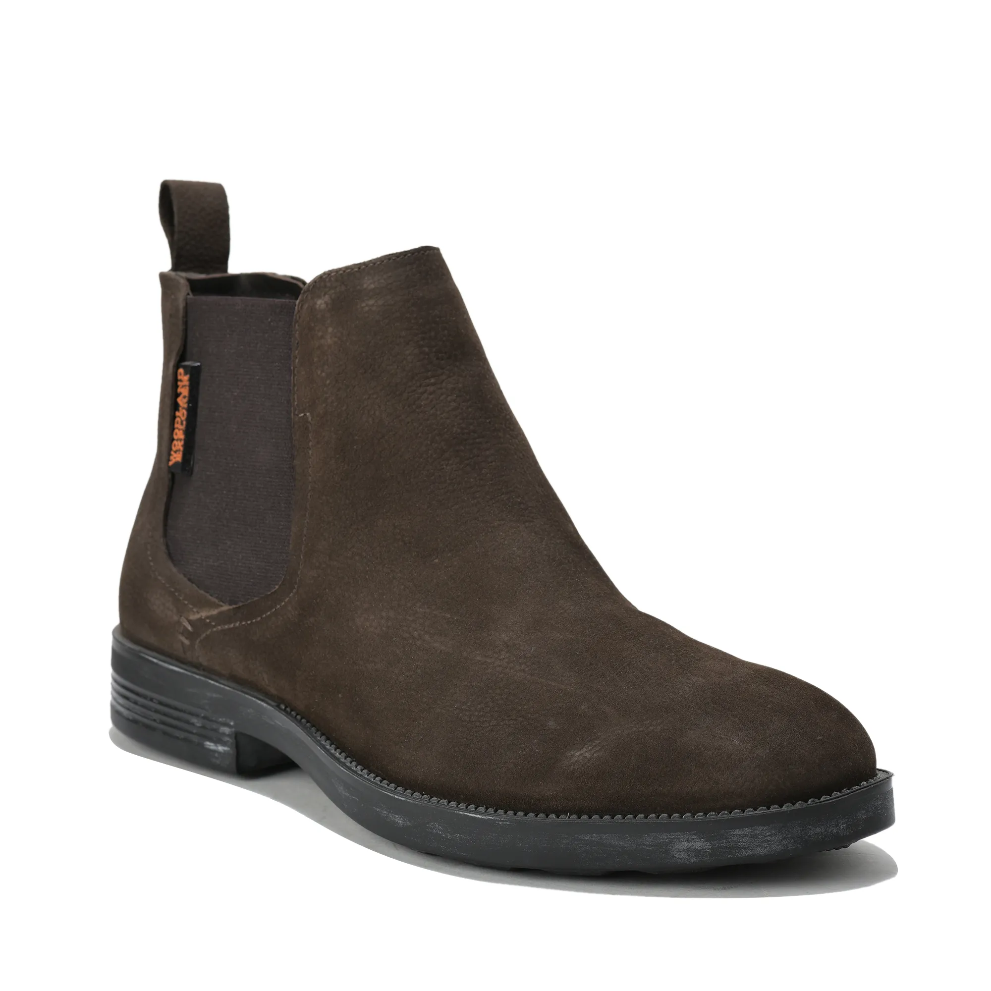 Woodland Men Brown Suede Chelsea Boots - Thumbnail 3