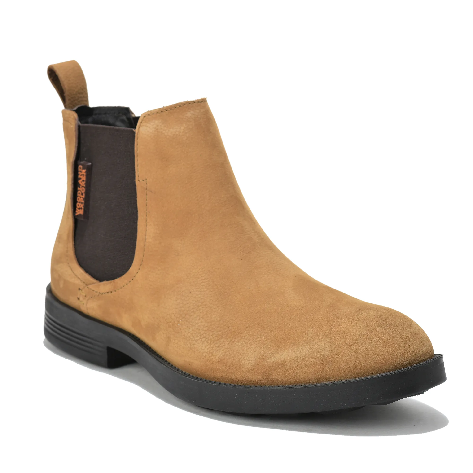 Woodland Men Camel Suede Chelsea Boots - Thumbnail 3