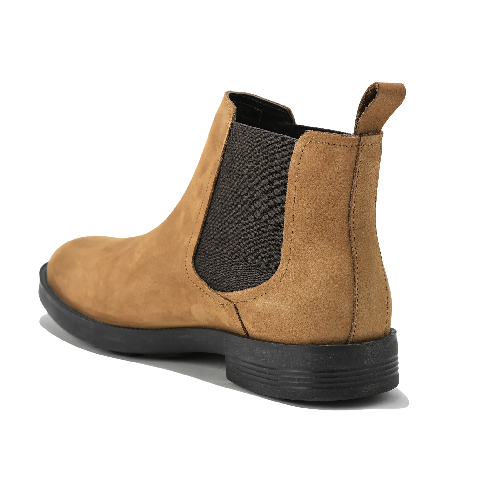 Woodland Men Camel Suede Chelsea Boots - Thumbnail 7
