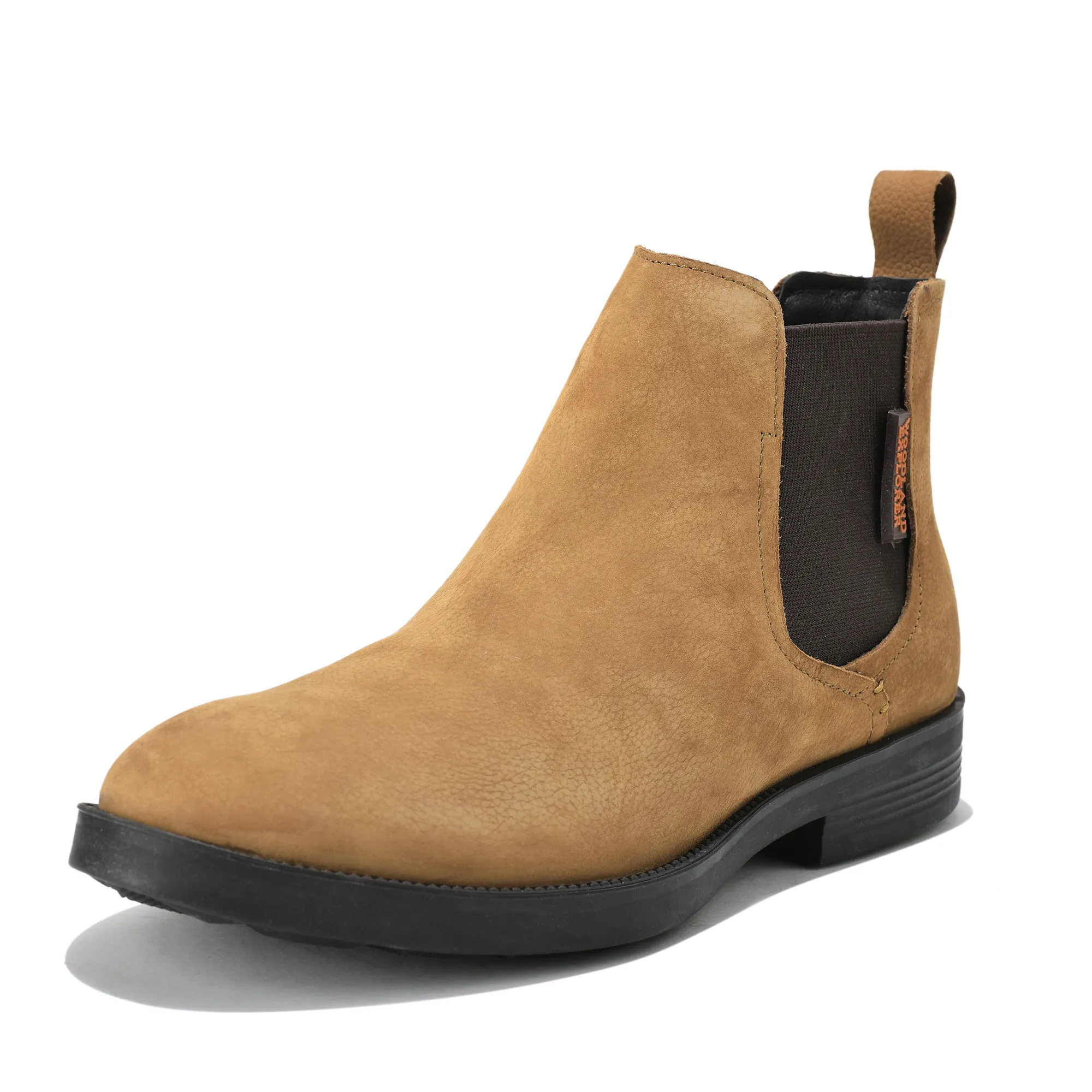 Woodland Men Camel Suede Chelsea Boots - Thumbnail 11